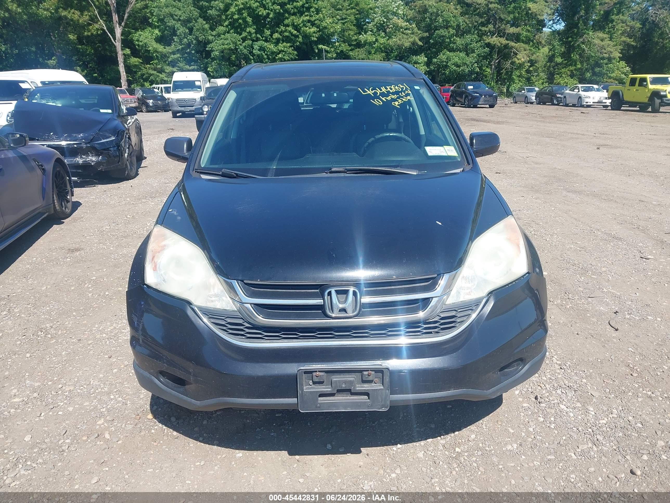 2010 Honda Cr-v Ex-l Черный vin: 5J6RE4H78AL005295