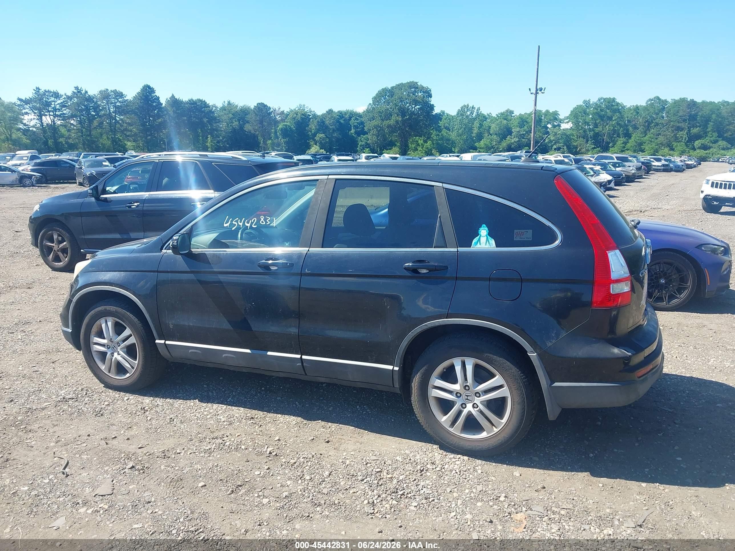 2010 Honda Cr-v Ex-l Черный vin: 5J6RE4H78AL005295