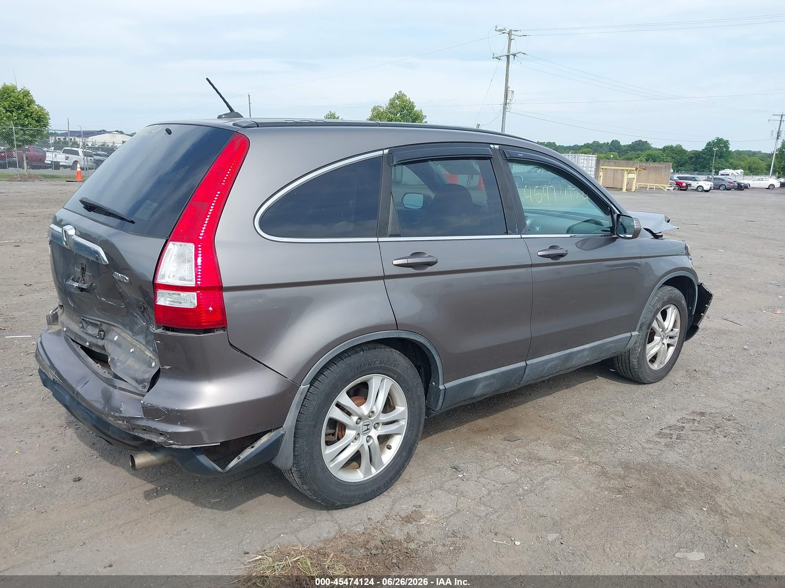 2010 Honda Cr-v Ex-l Серый vin: 5J6RE4H78AL018032