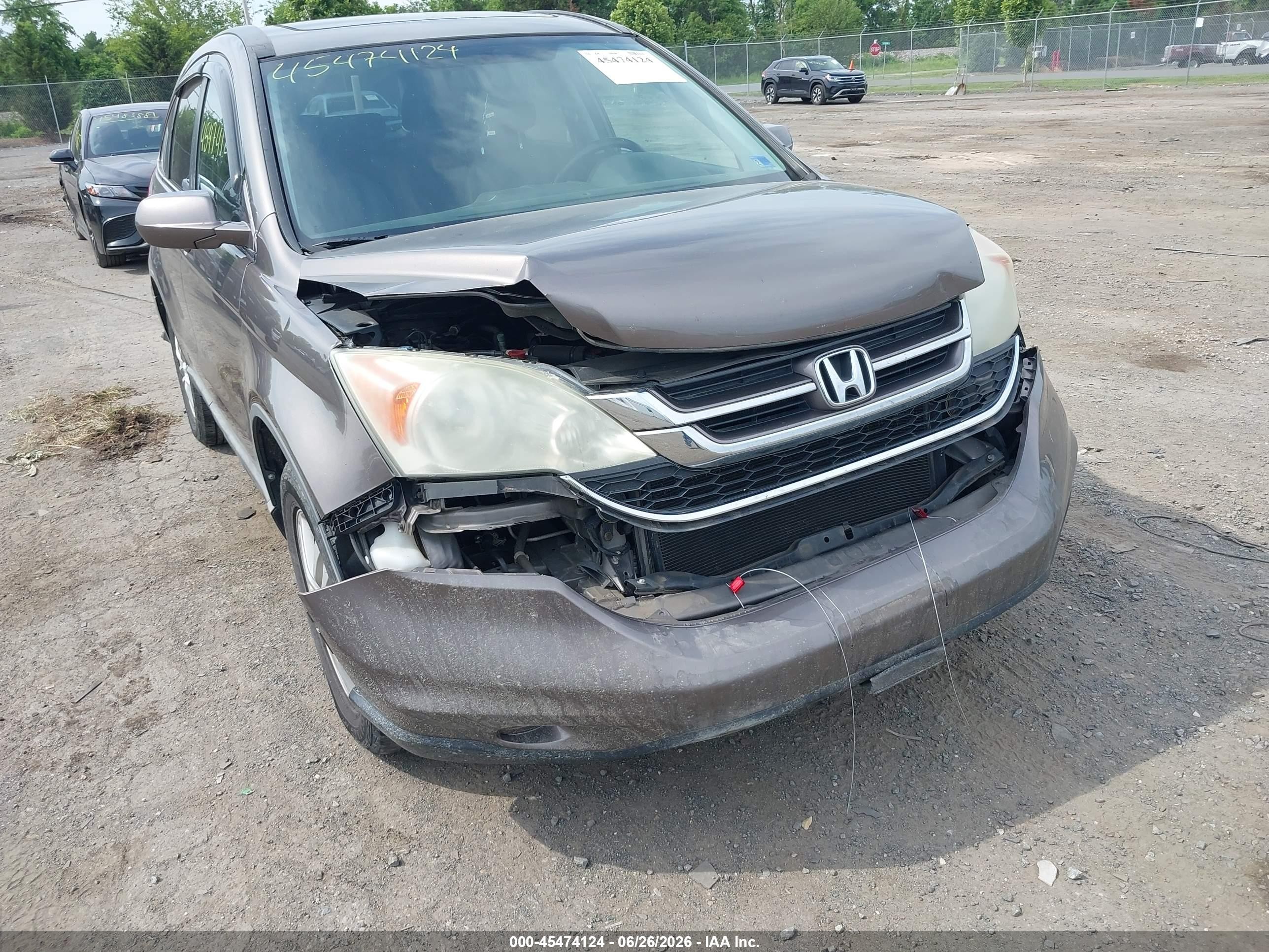 2010 Honda Cr-v Ex-l Серый vin: 5J6RE4H78AL018032