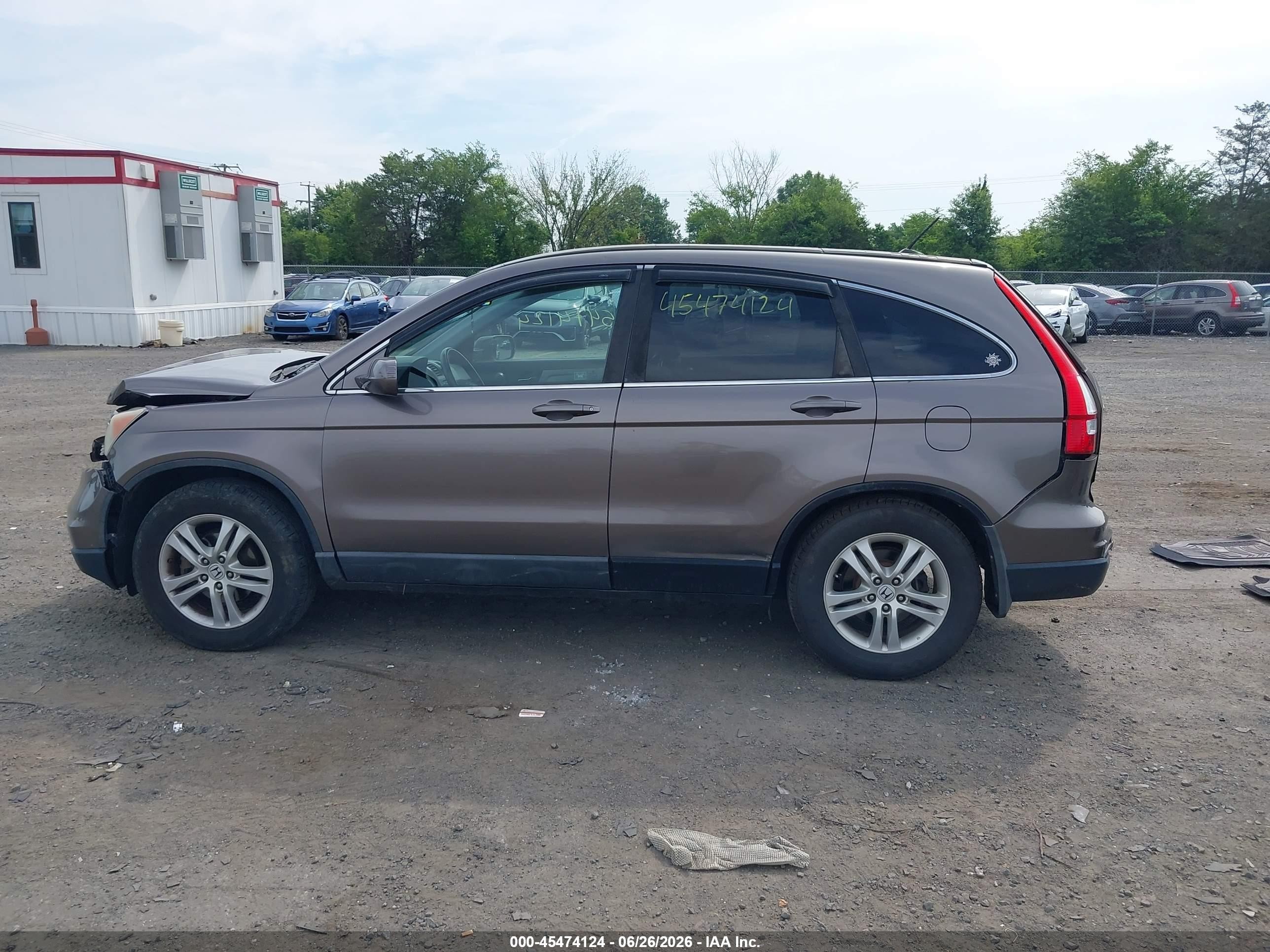 2010 Honda Cr-v Ex-l Серый vin: 5J6RE4H78AL018032
