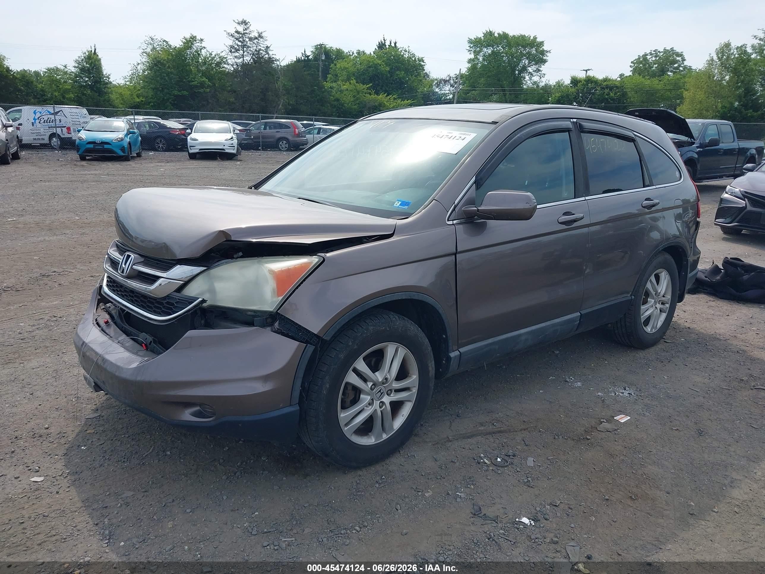 2010 Honda Cr-v Ex-l Серый vin: 5J6RE4H78AL018032
