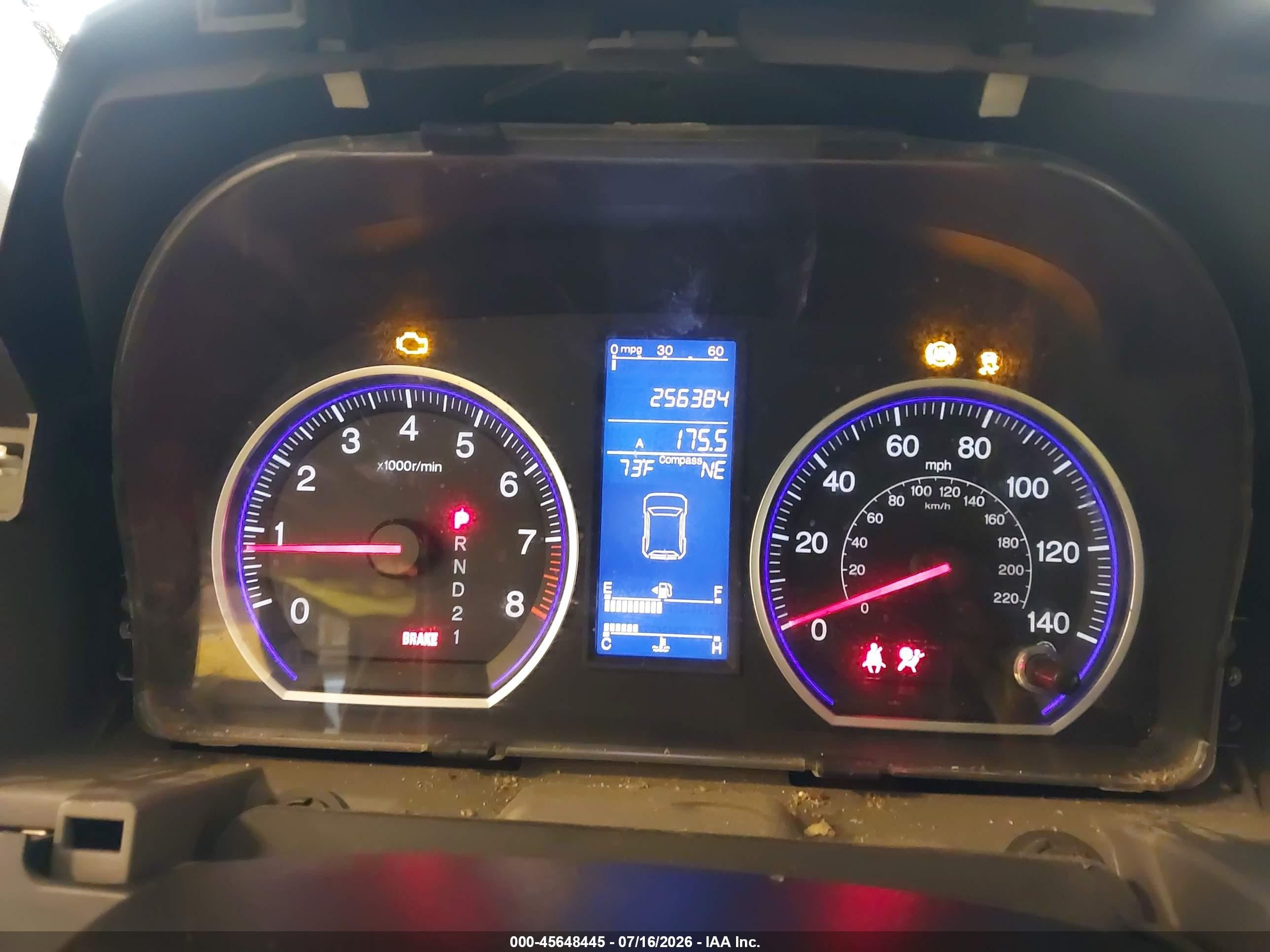 2010 Honda Cr-v Ex-l Blue vin: 5J6RE4H78AL040791