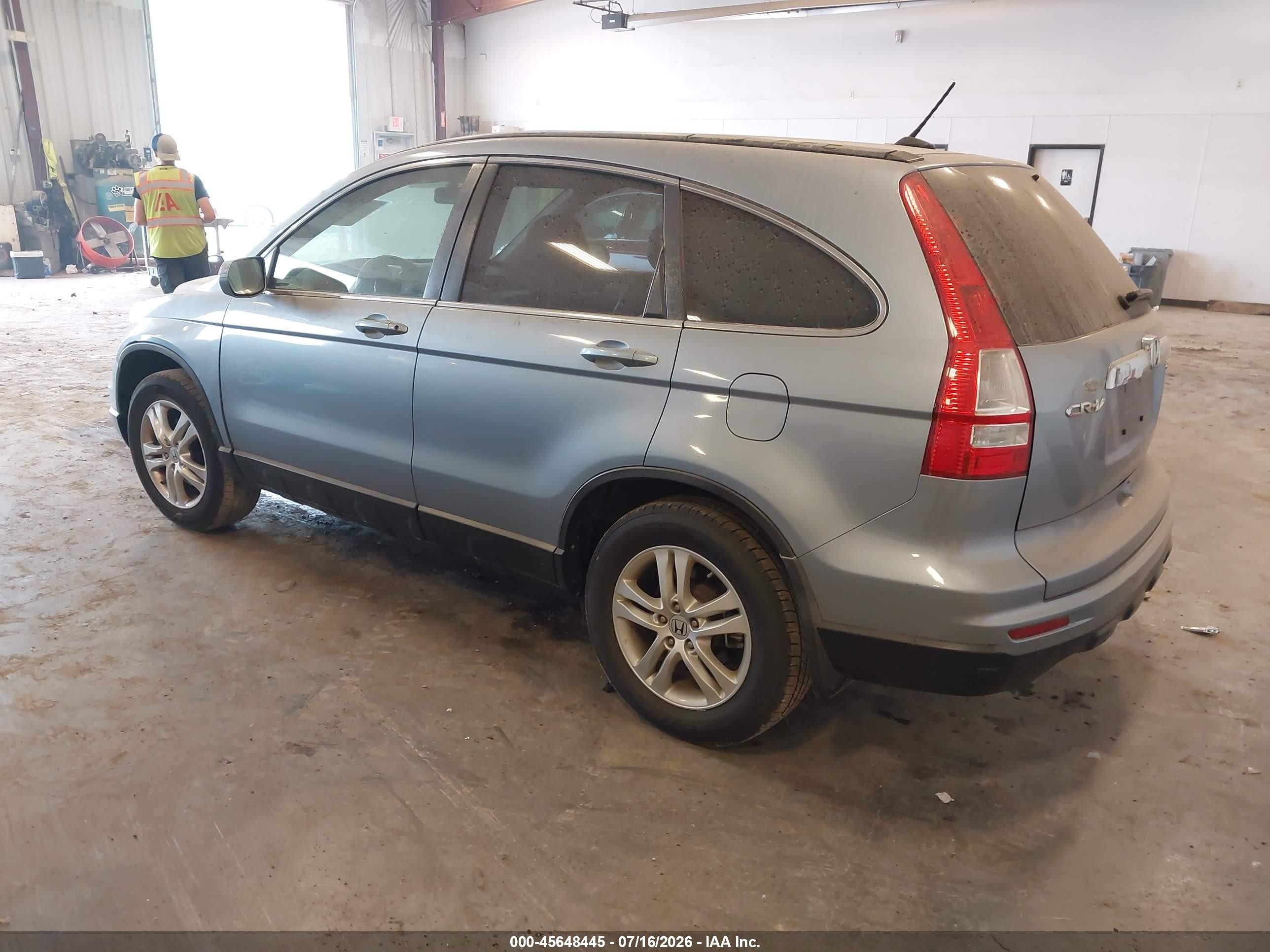 2010 Honda Cr-v Ex-l Blue vin: 5J6RE4H78AL040791