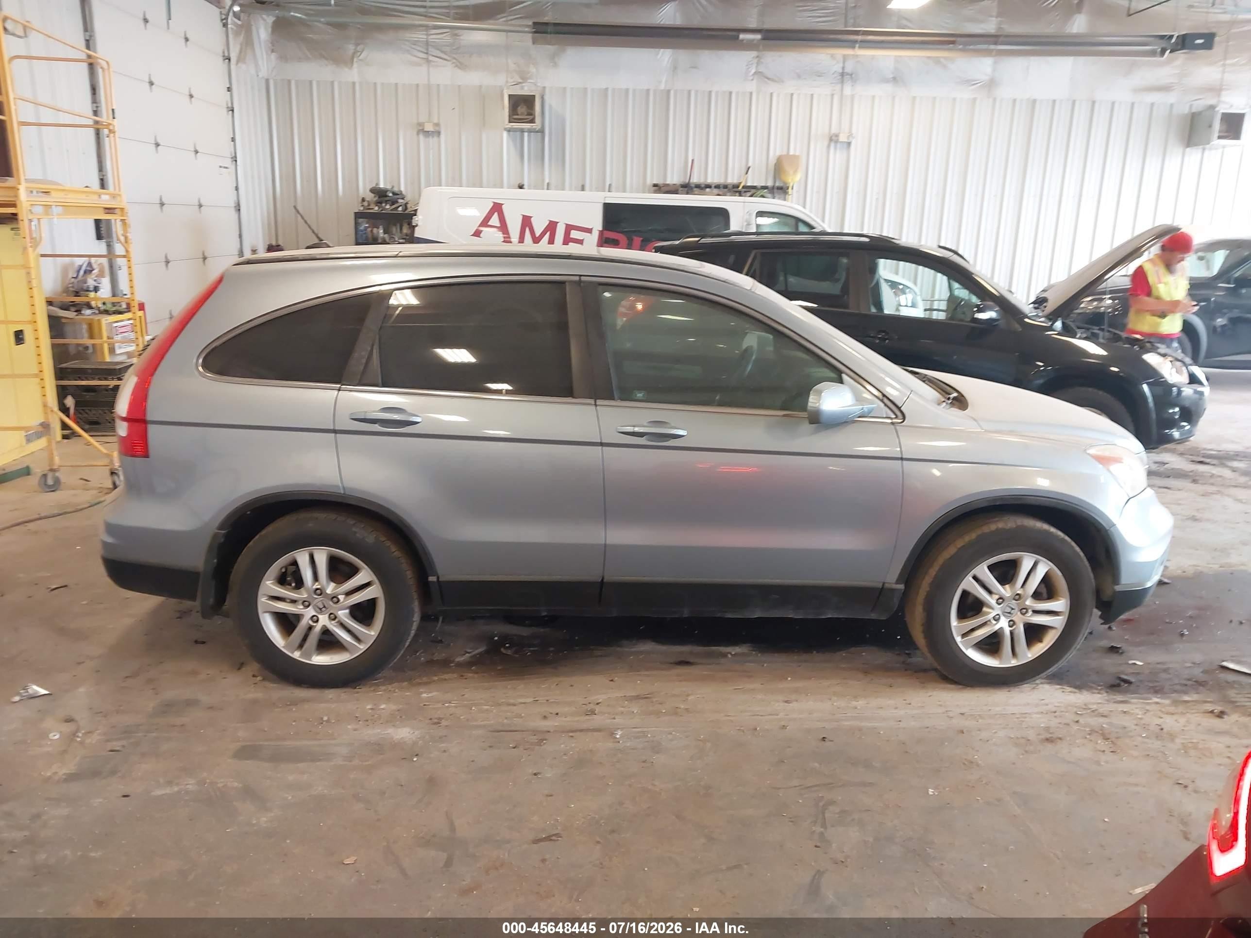 2010 Honda Cr-v Ex-l Blue vin: 5J6RE4H78AL040791