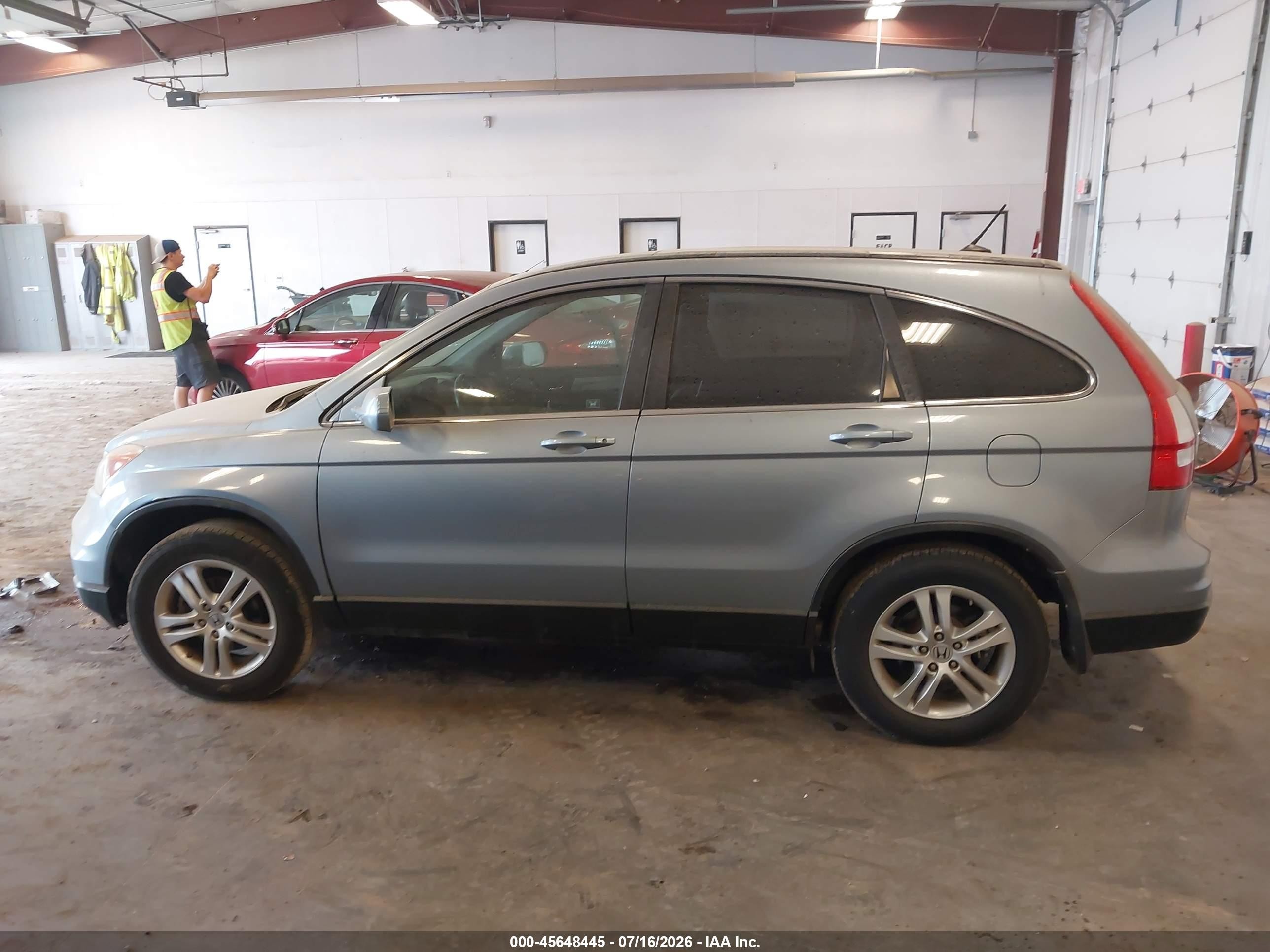 2010 Honda Cr-v Ex-l Blue vin: 5J6RE4H78AL040791