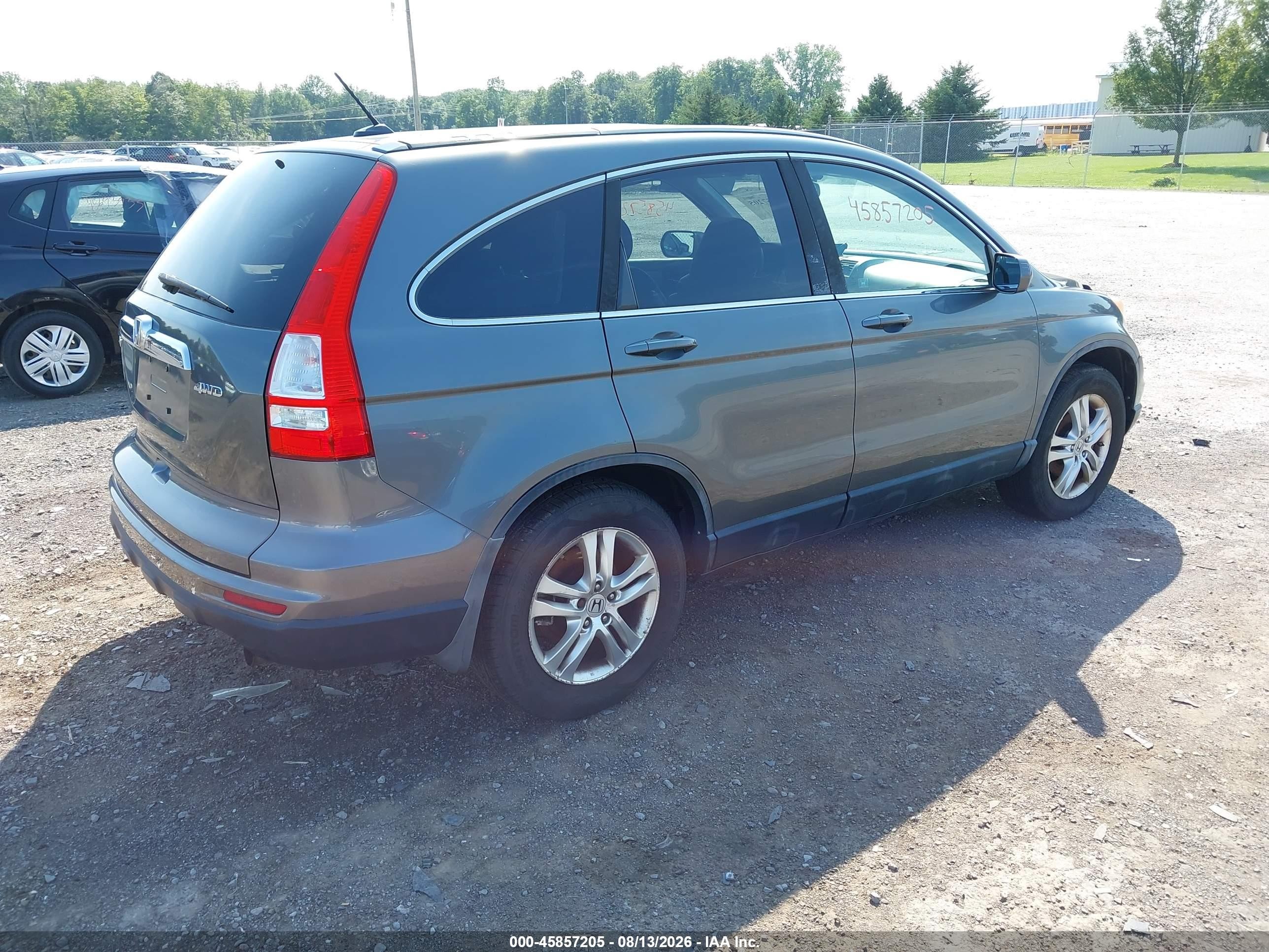 2010 Honda Cr-v Ex-l Gray vin: 5J6RE4H78AL041164