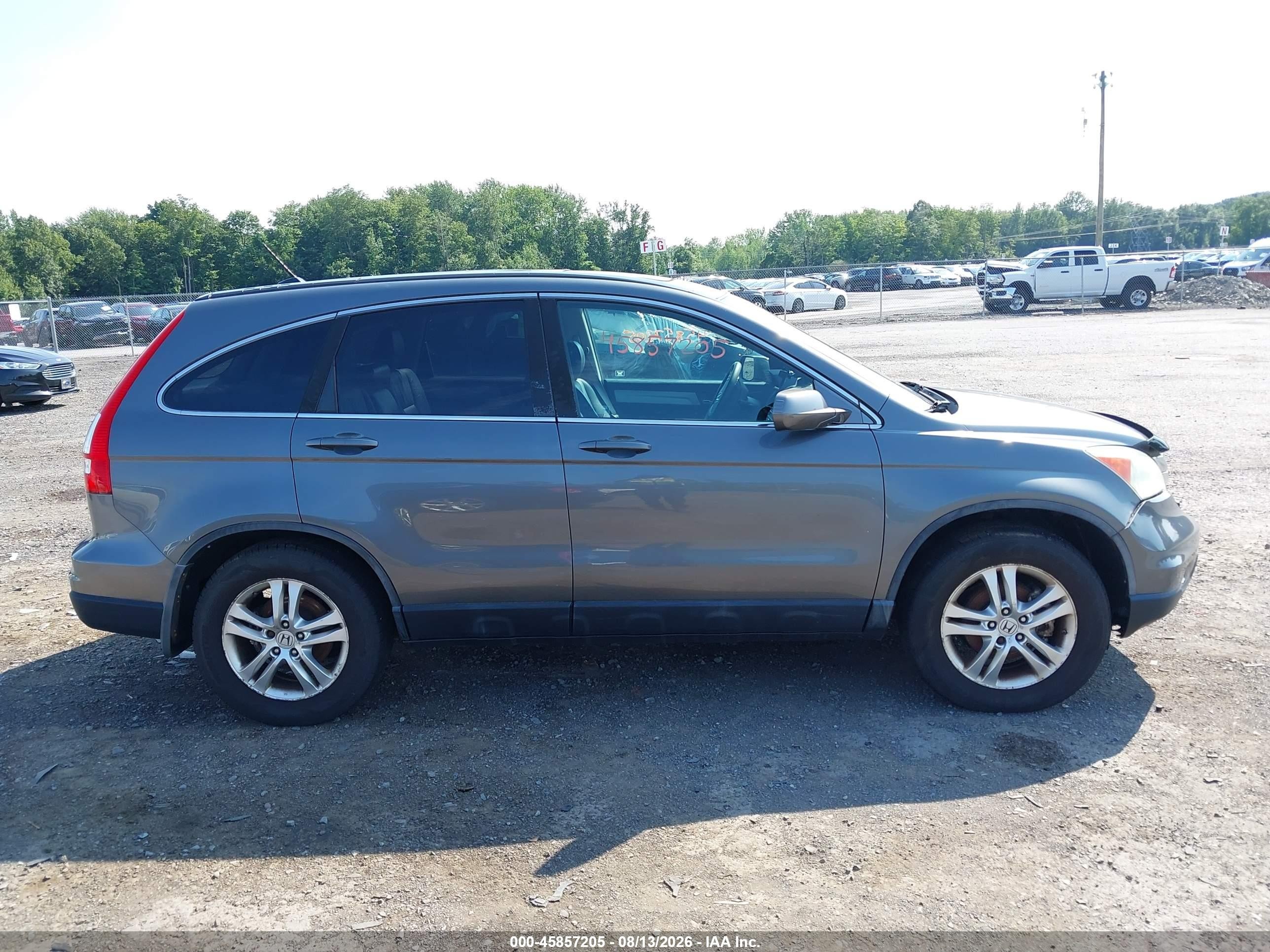 2010 Honda Cr-v Ex-l Gray vin: 5J6RE4H78AL041164