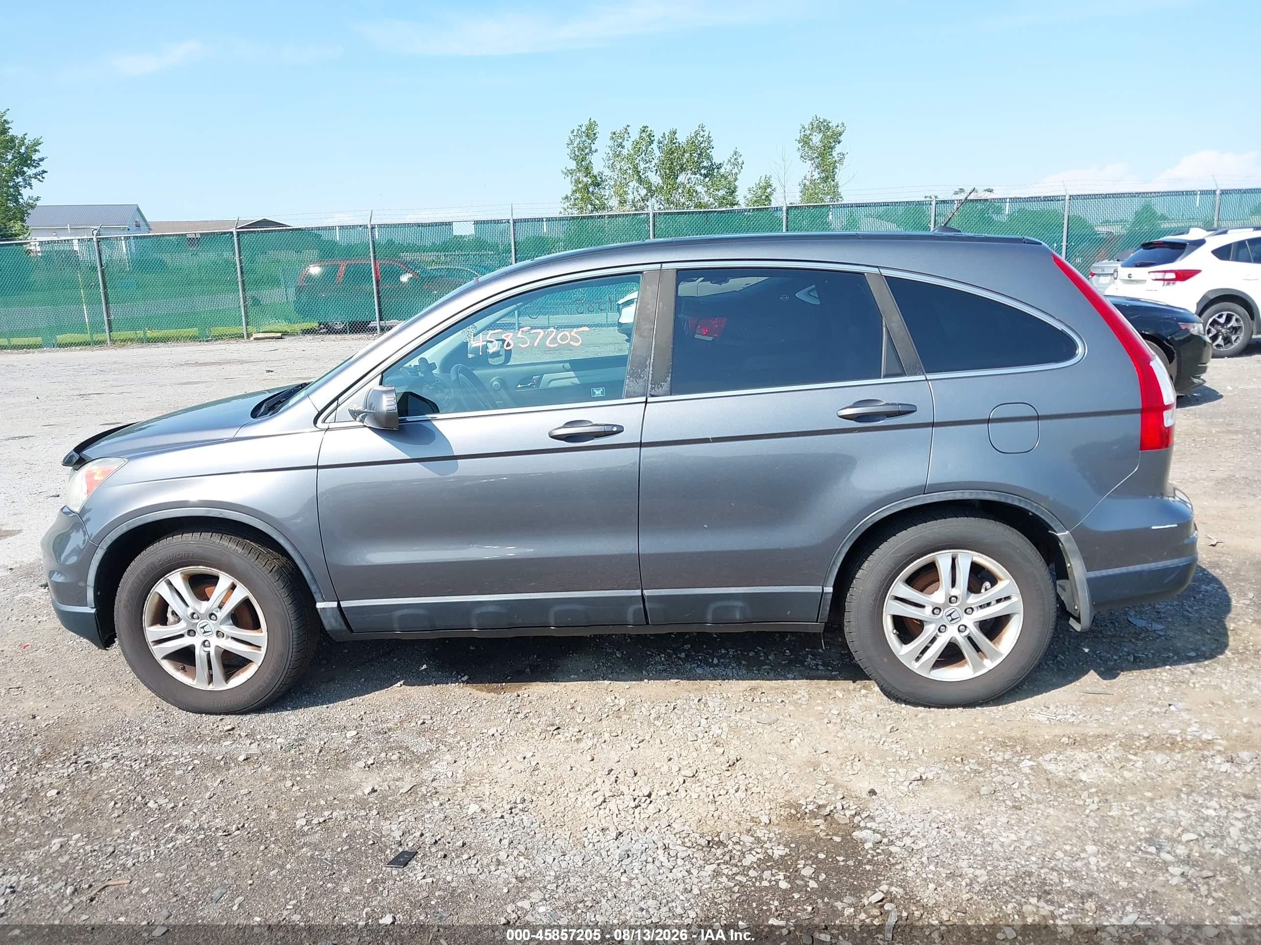 2010 Honda Cr-v Ex-l Gray vin: 5J6RE4H78AL041164