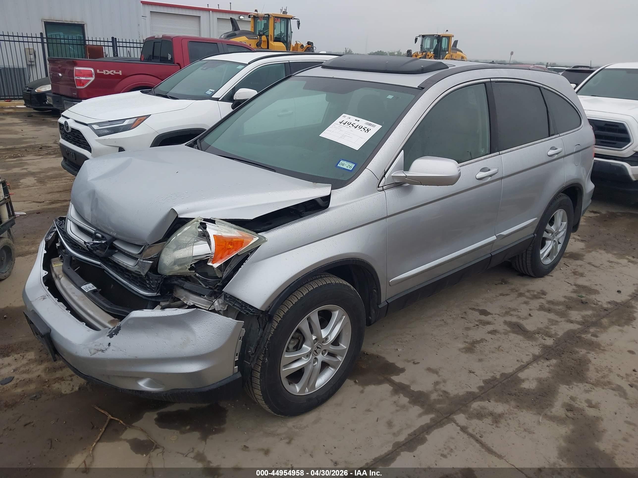 2010 Honda Cr-v Ex-l Серебряный vin: 5J6RE4H78AL055839