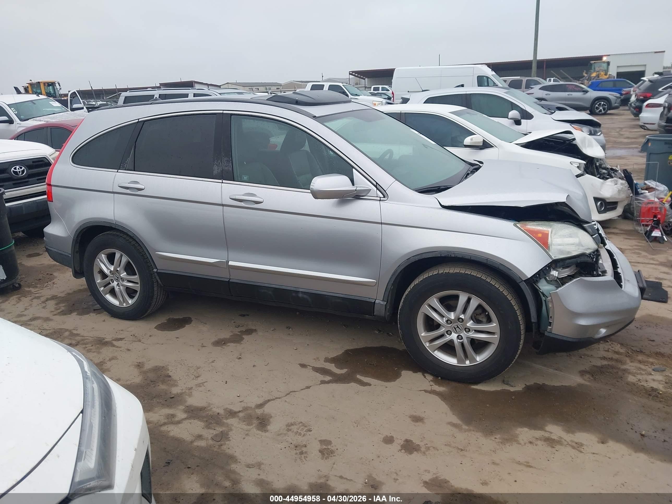 2010 Honda Cr-v Ex-l Серебряный vin: 5J6RE4H78AL055839