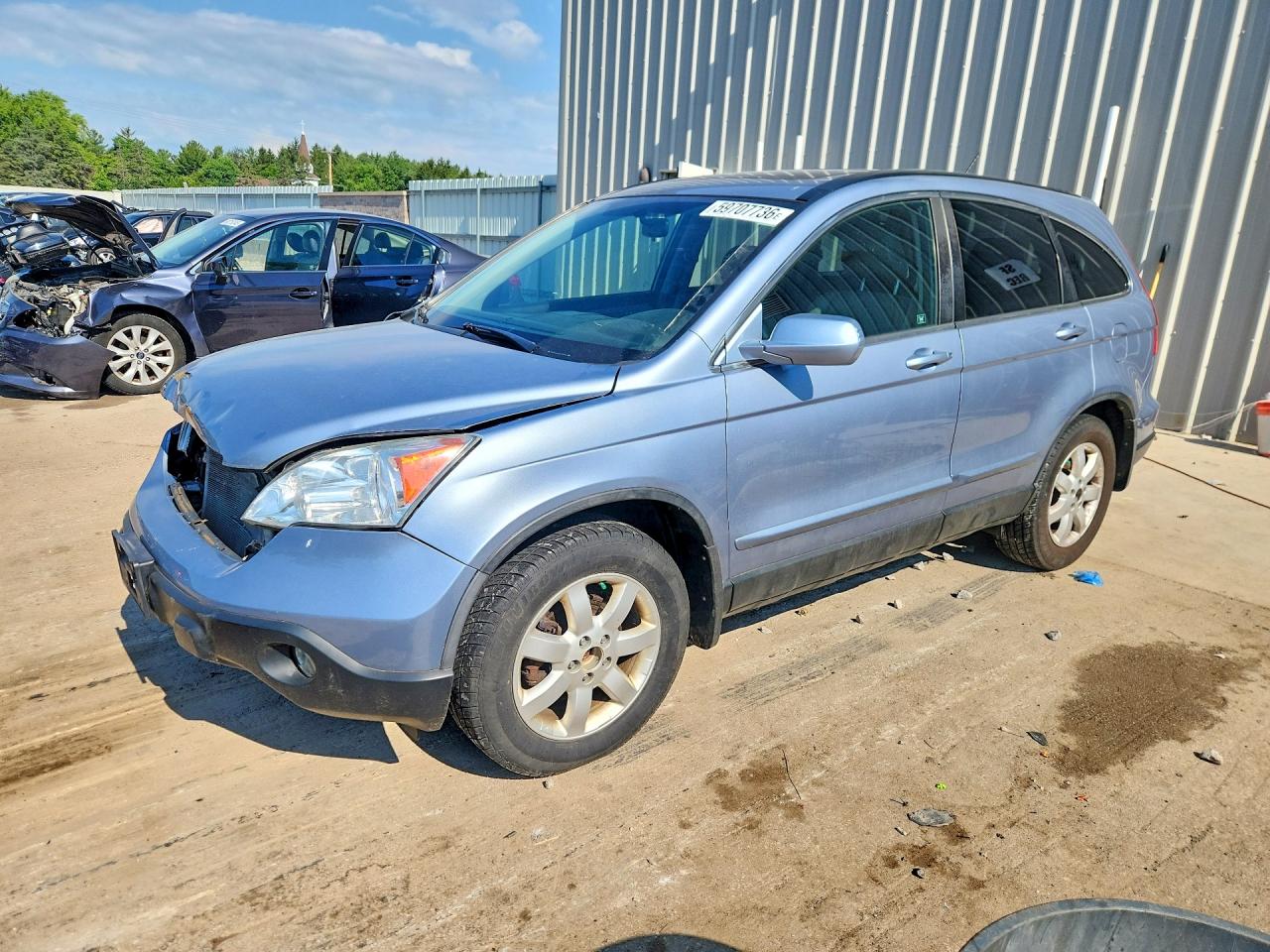 2010 Honda Cr-v Exl Blue vin: 5J6RE4H78AL064833