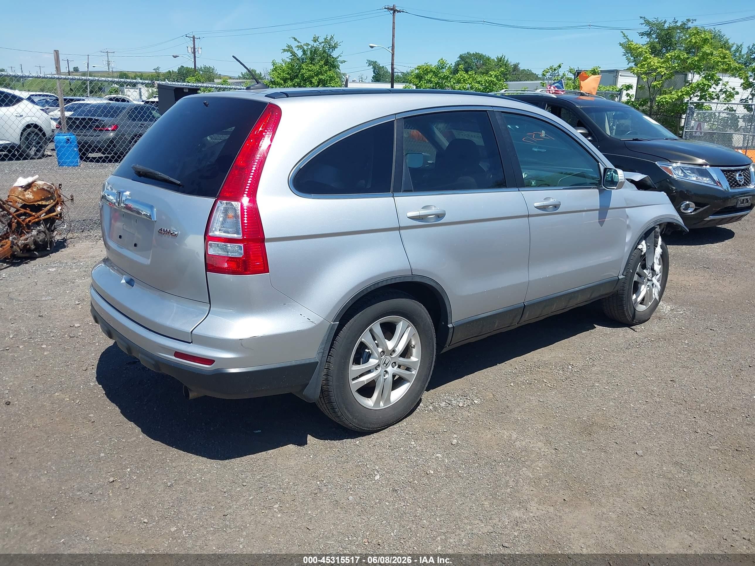 2010 Honda Cr-v Ex-l Silver vin: 5J6RE4H78AL083057