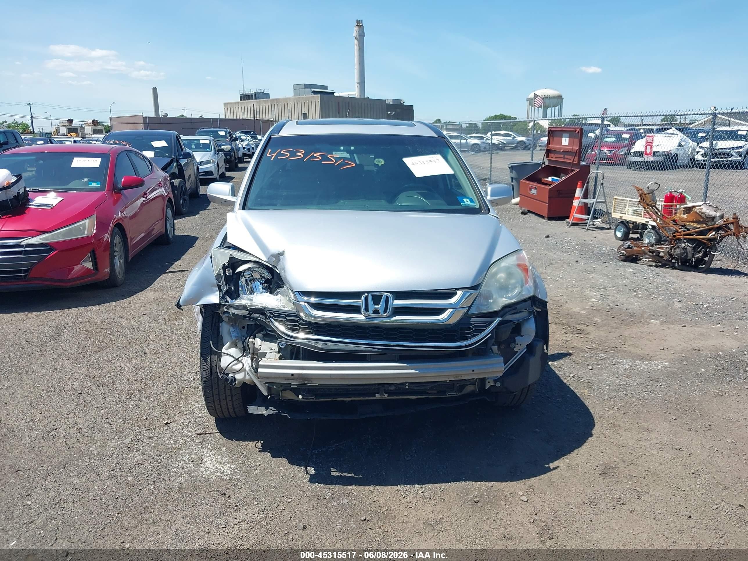 2010 Honda Cr-v Ex-l Silver vin: 5J6RE4H78AL083057