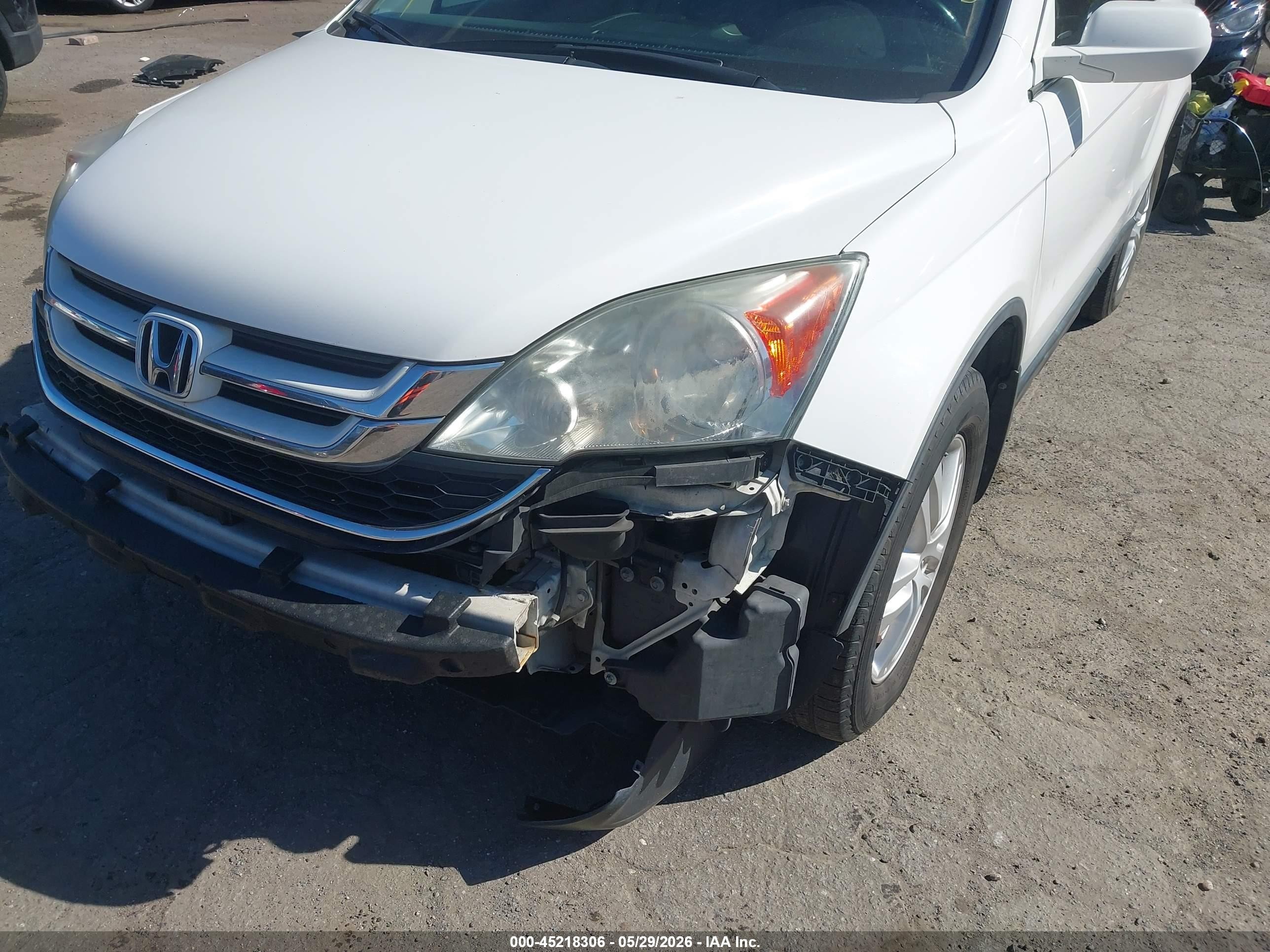 2011 Honda Cr-v Ex-l White vin: 5J6RE4H78BL022194