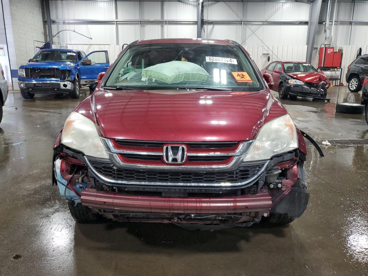 2011 Honda Cr-v Exl Maroon vin: 5J6RE4H78BL070424
