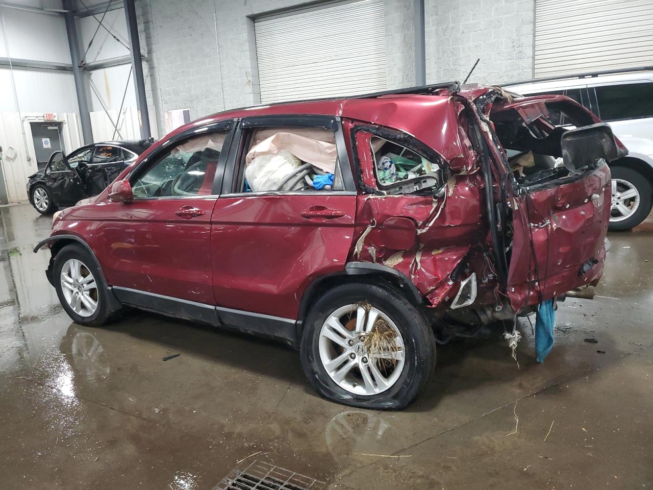 2011 Honda Cr-v Exl Maroon vin: 5J6RE4H78BL070424