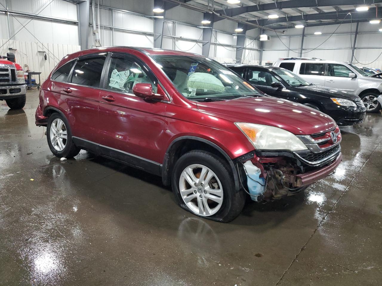 2011 Honda Cr-v Exl Maroon vin: 5J6RE4H78BL070424