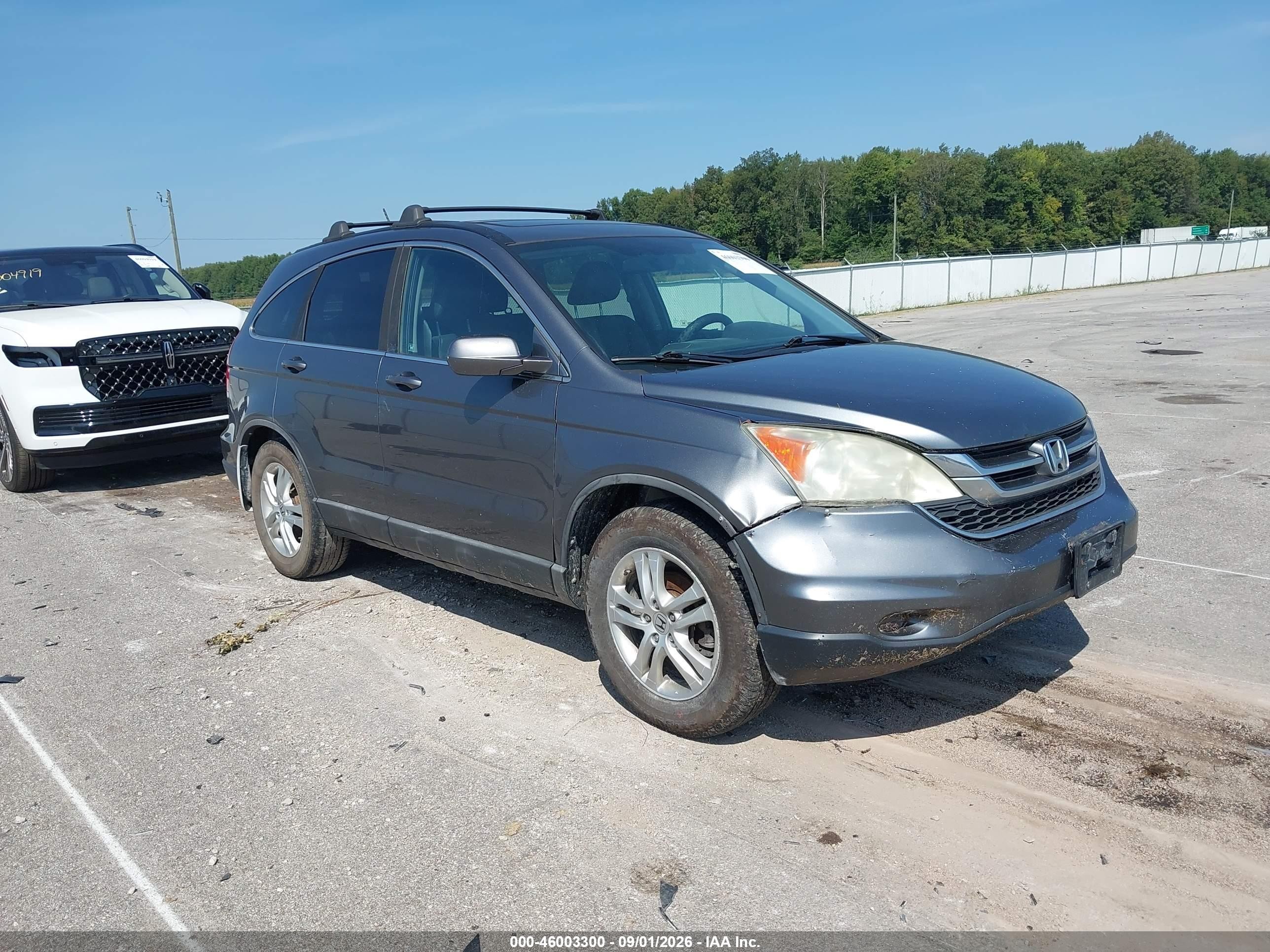 2010 Honda Cr-v Ex-l Gray vin: 5J6RE4H79AL010554