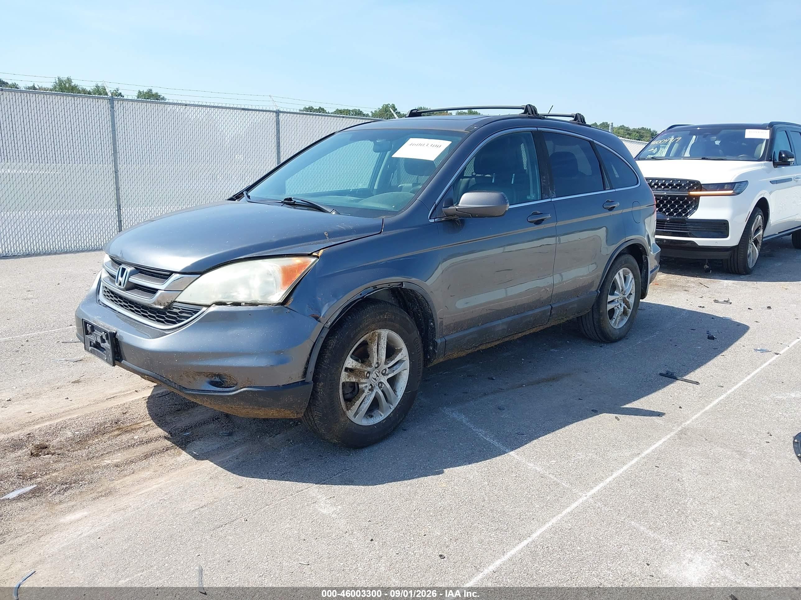 2010 Honda Cr-v Ex-l Gray vin: 5J6RE4H79AL010554
