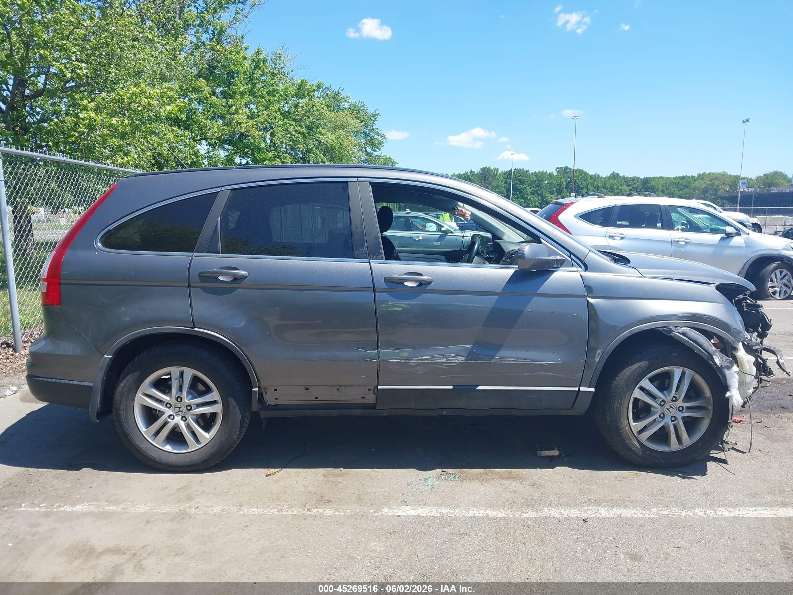 2010 Honda Cr-v Ex-l Gray vin: 5J6RE4H79AL010568