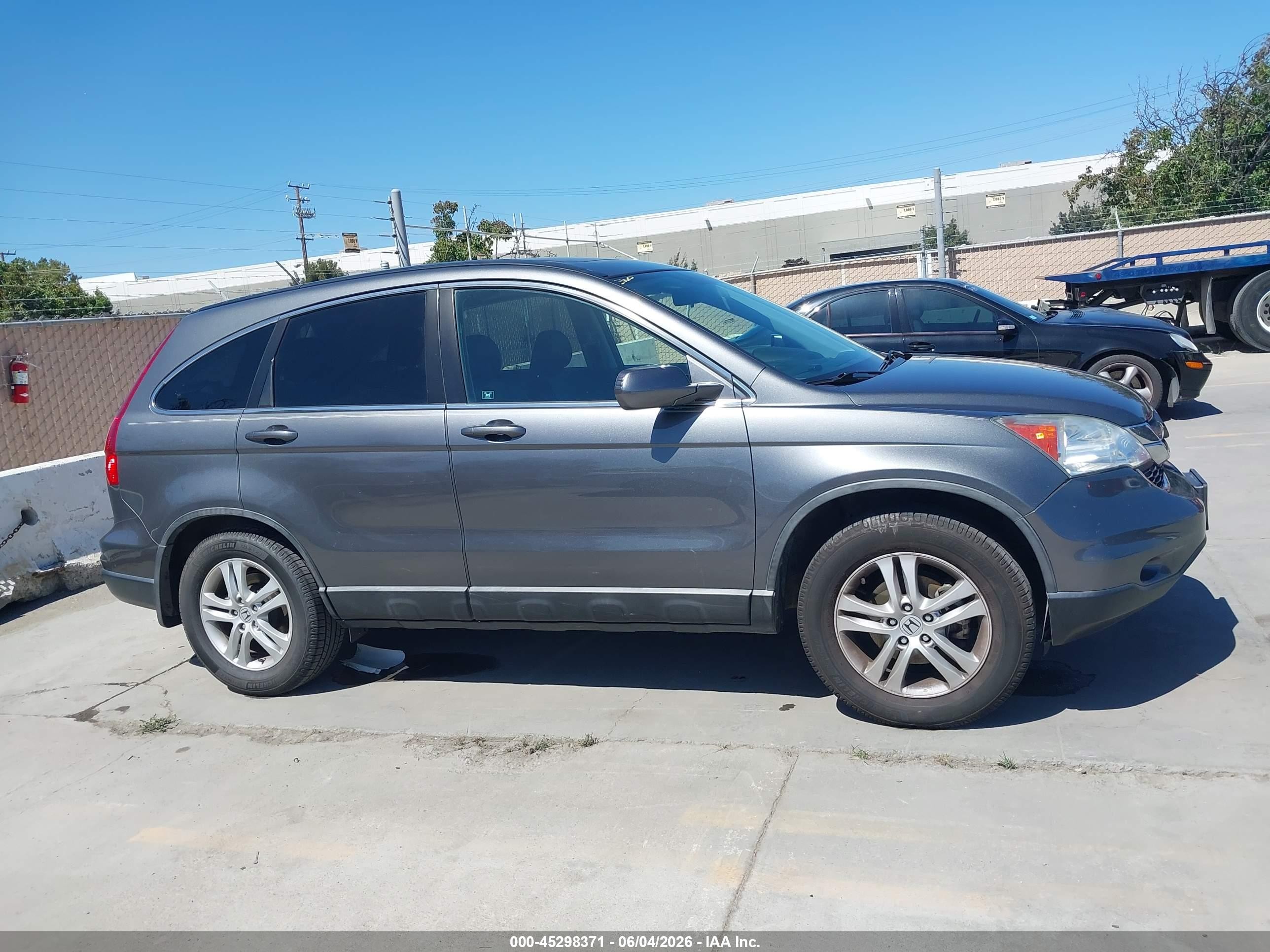 2010 Honda Cr-v Ex-l Gray vin: 5J6RE4H79AL023515
