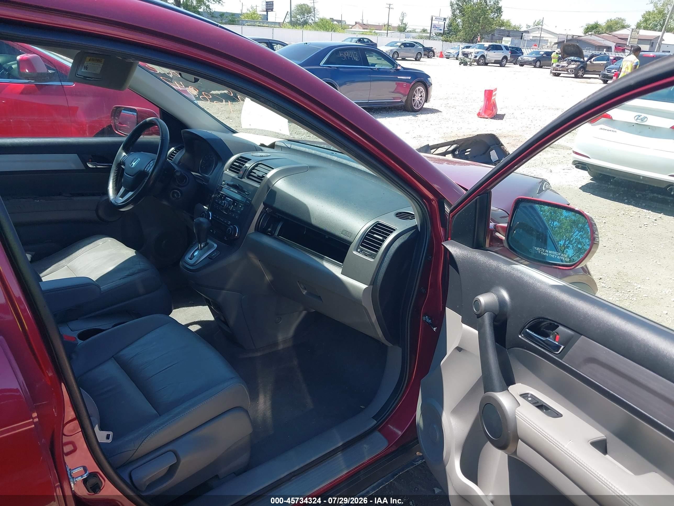 2010 Honda Cr-v Ex-l Red vin: 5J6RE4H79AL047894