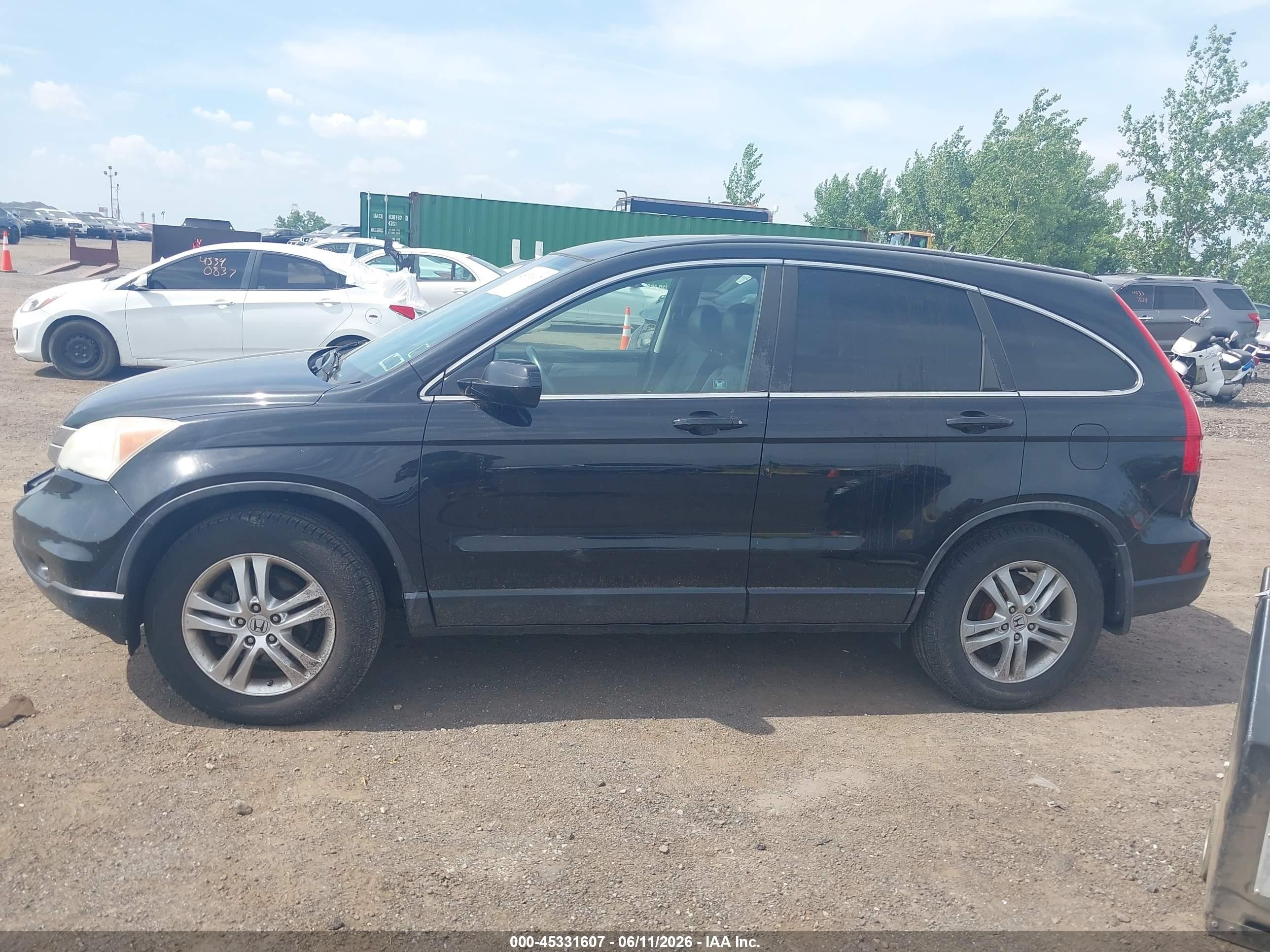 2010 Honda Cr-v Ex-l Black vin: 5J6RE4H79AL056191