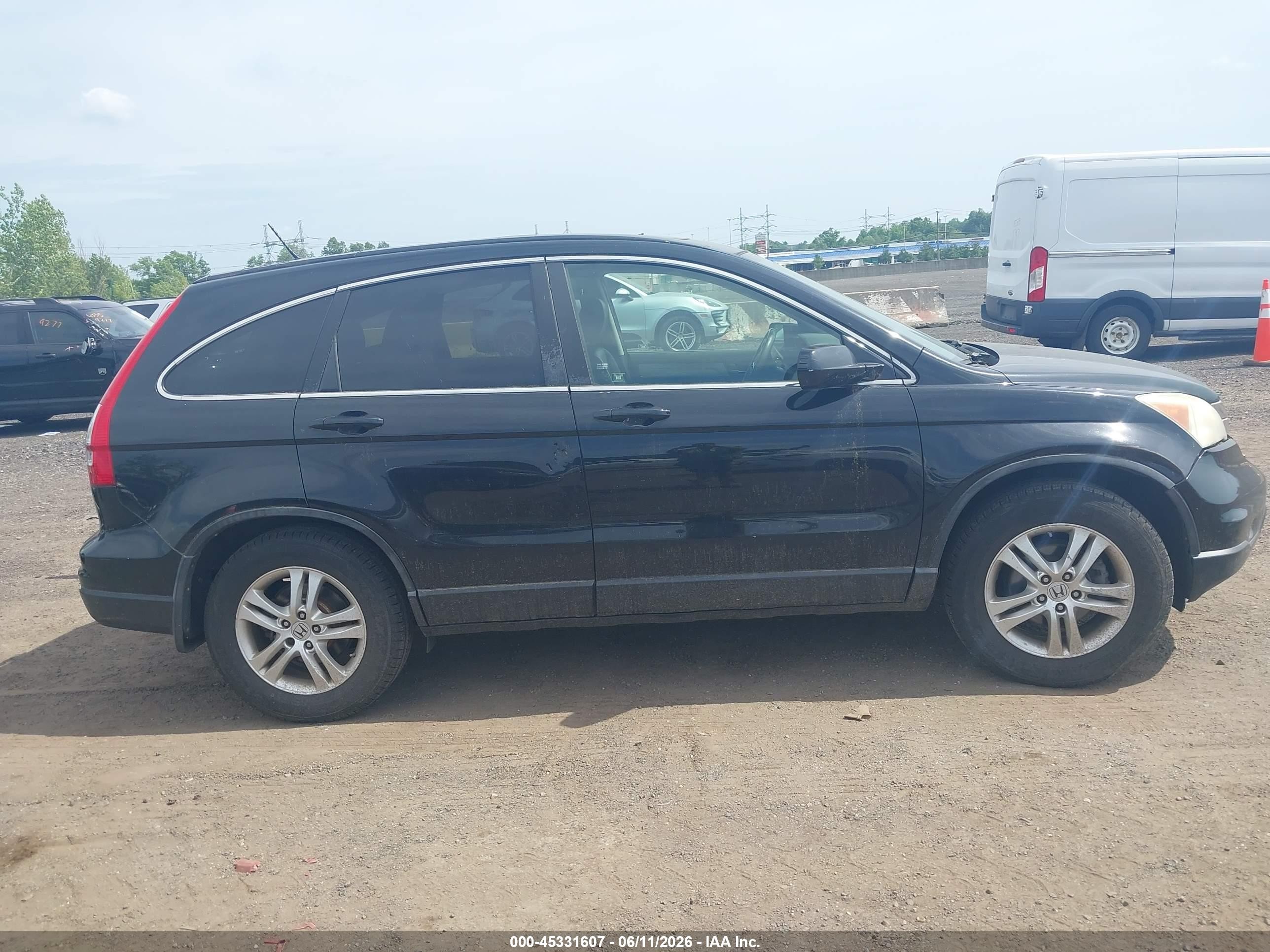 2010 Honda Cr-v Ex-l Black vin: 5J6RE4H79AL056191