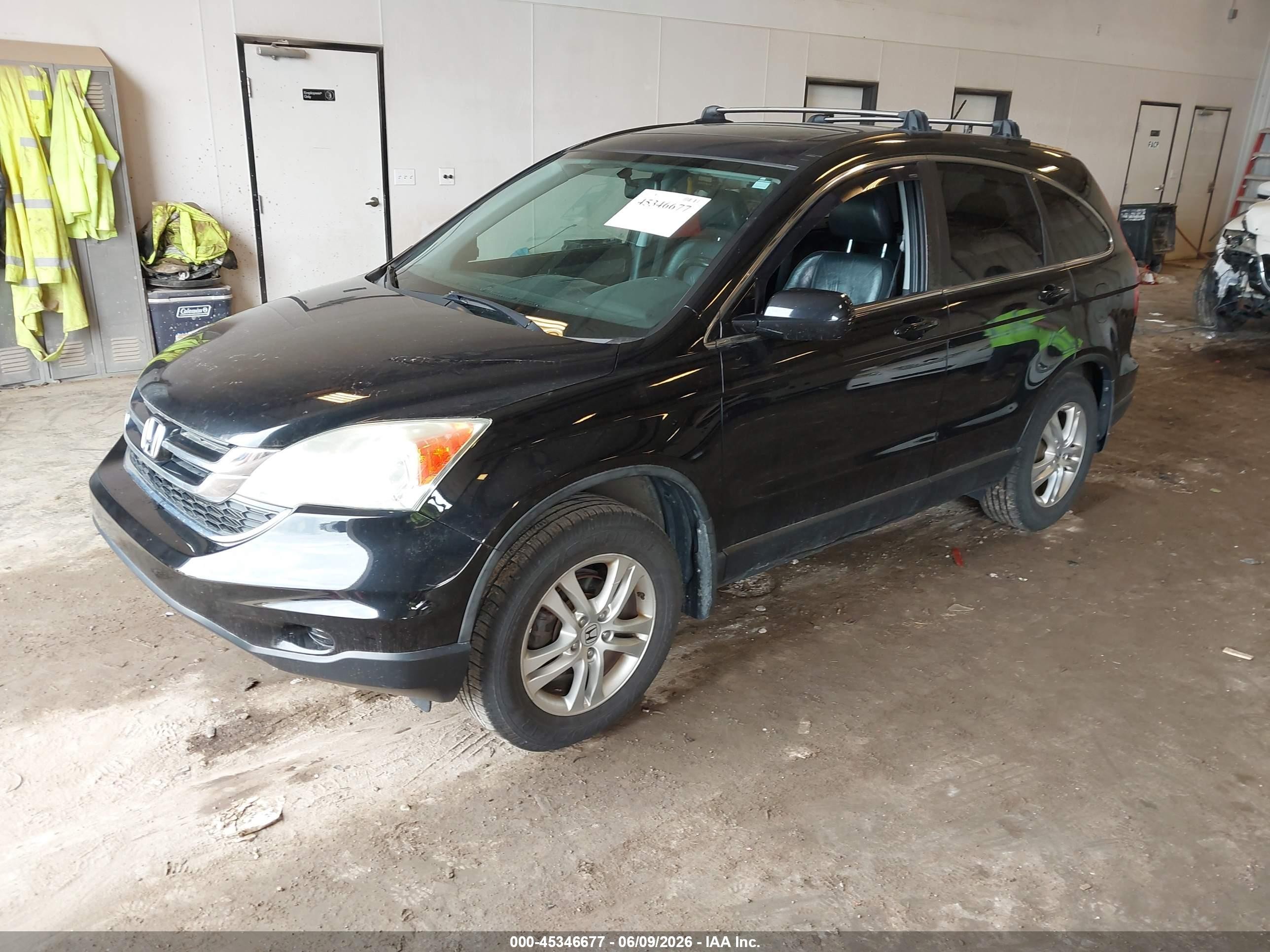 2010 Honda Cr-v Ex-l Black vin: 5J6RE4H79AL076828