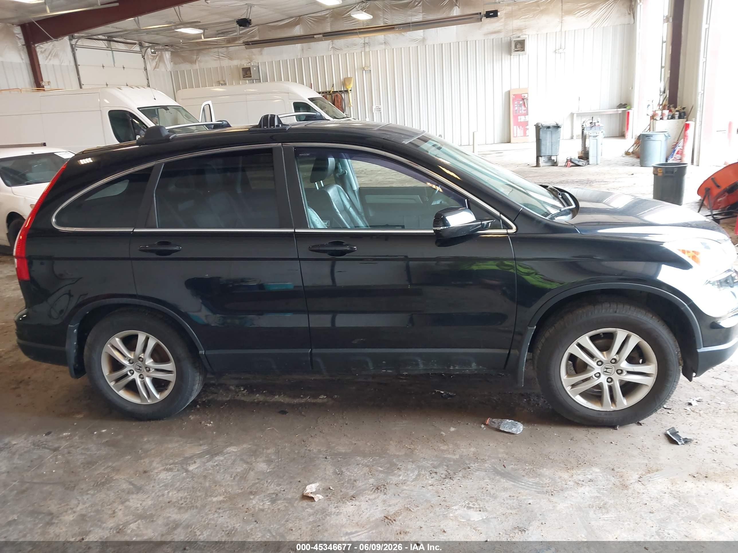 2010 Honda Cr-v Ex-l Black vin: 5J6RE4H79AL076828