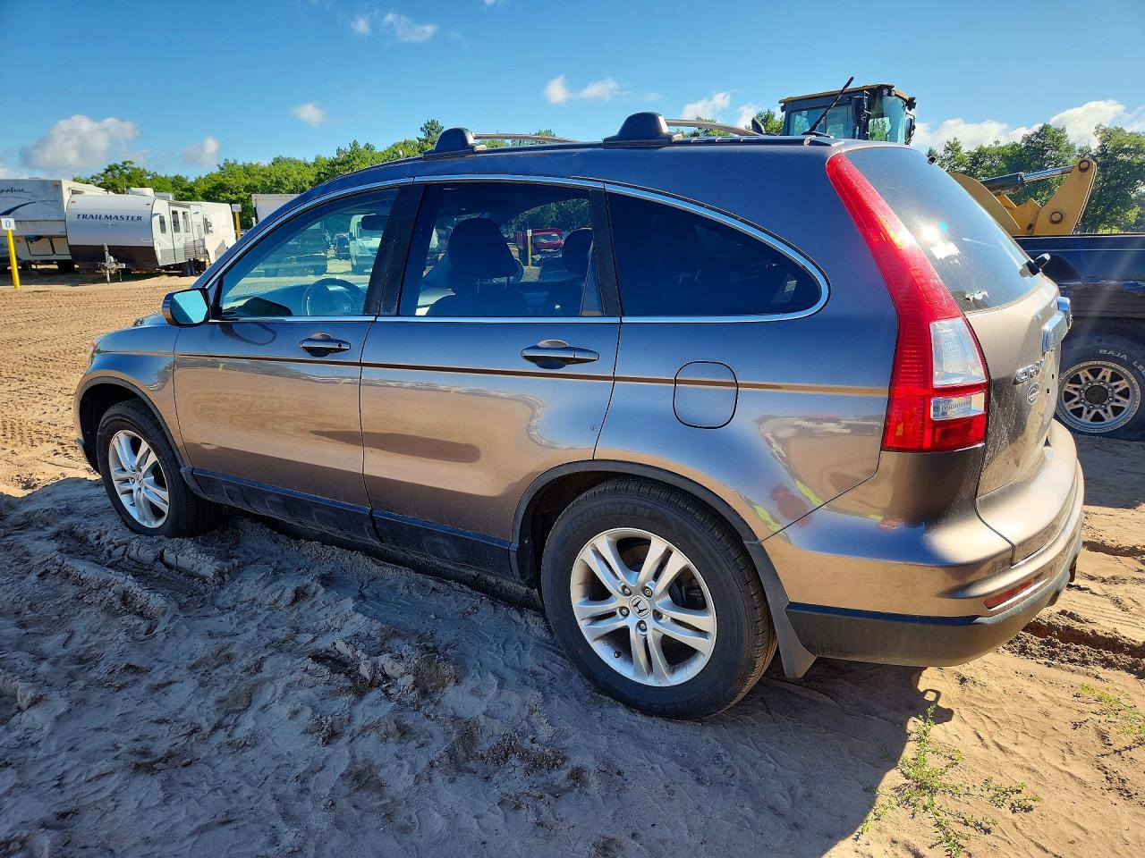 2010 Honda Cr-v Exl Gray vin: 5J6RE4H79AL089420