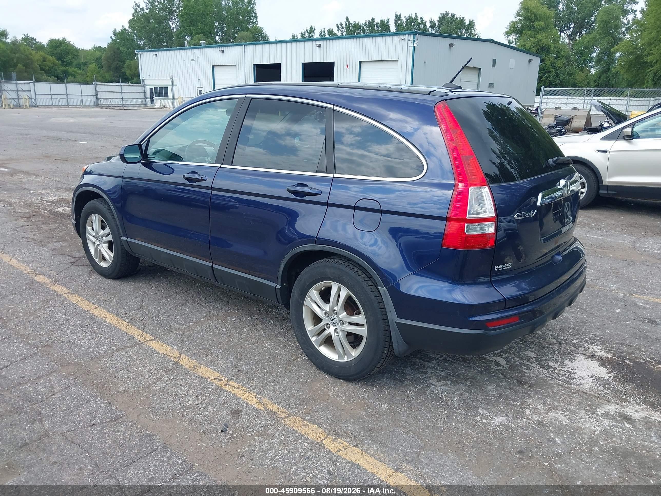 2010 Honda Cr-v Ex-l Navy vin: 5J6RE4H79AL096819