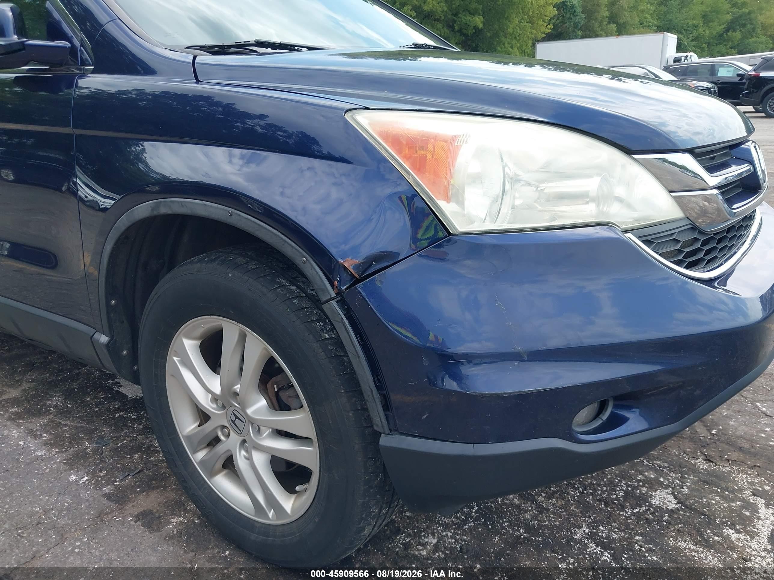 2010 Honda Cr-v Ex-l Navy vin: 5J6RE4H79AL096819