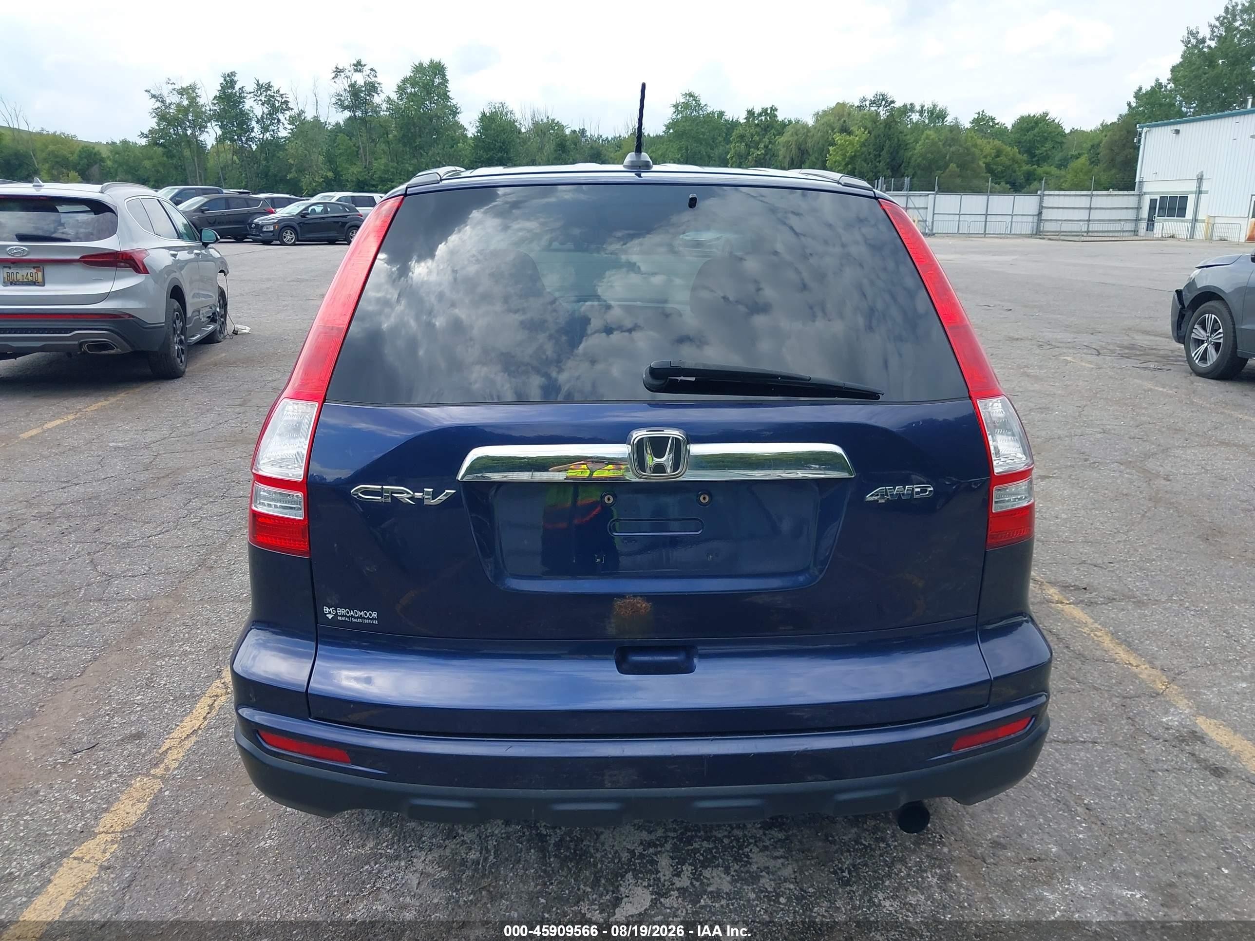 2010 Honda Cr-v Ex-l Navy vin: 5J6RE4H79AL096819