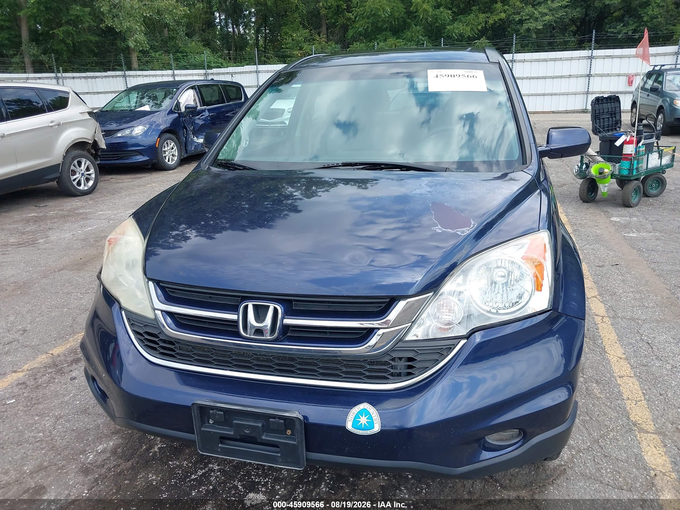 2010 Honda Cr-v Ex-l Navy vin: 5J6RE4H79AL096819