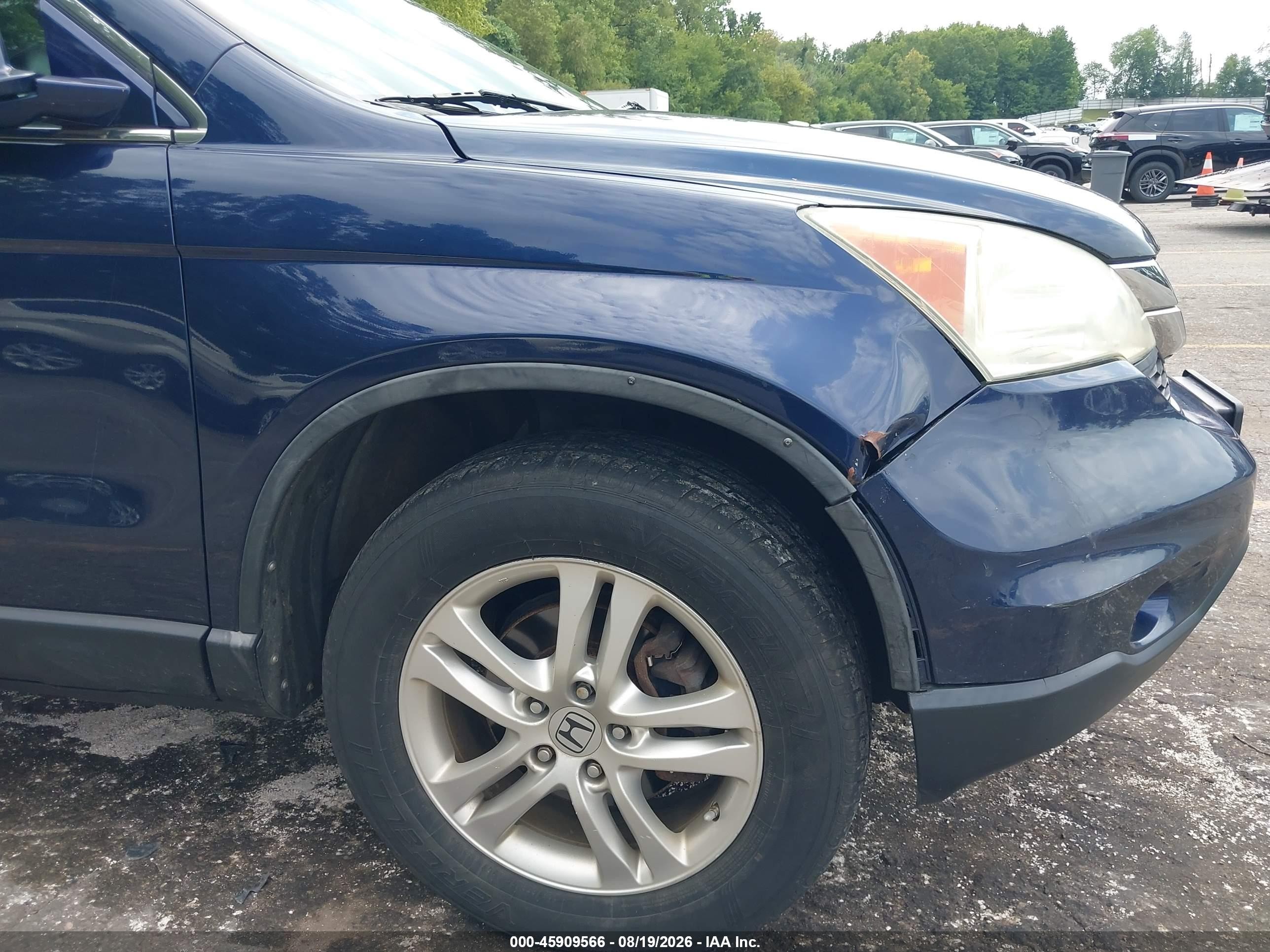 2010 Honda Cr-v Ex-l Navy vin: 5J6RE4H79AL096819