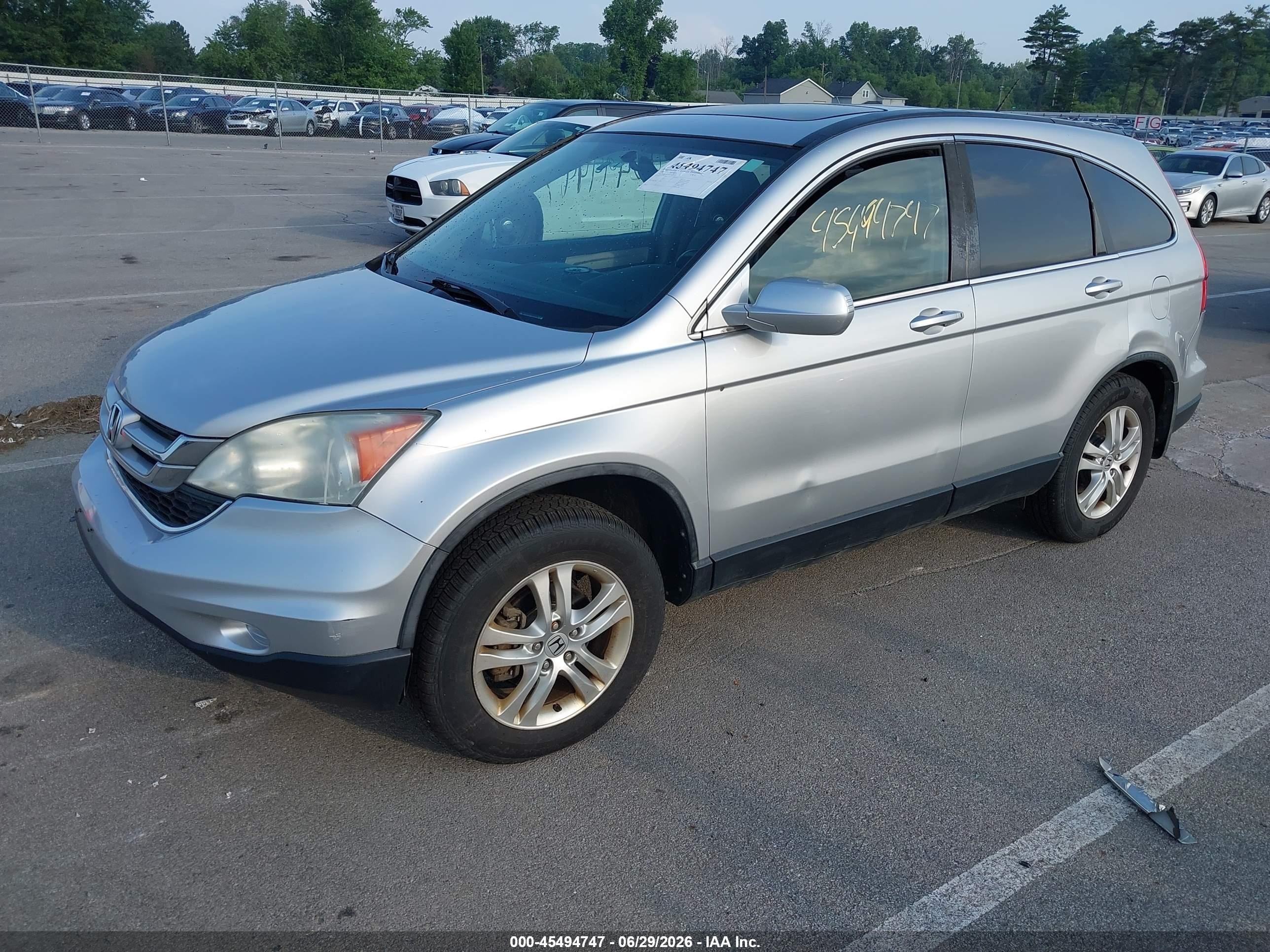 2010 Honda Cr-v Ex-l Серебряный vin: 5J6RE4H79AL102392