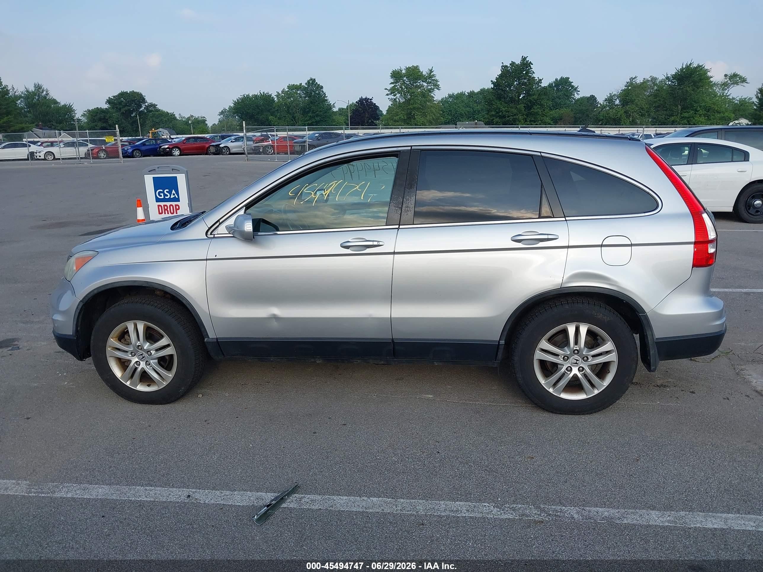 2010 Honda Cr-v Ex-l Серебряный vin: 5J6RE4H79AL102392
