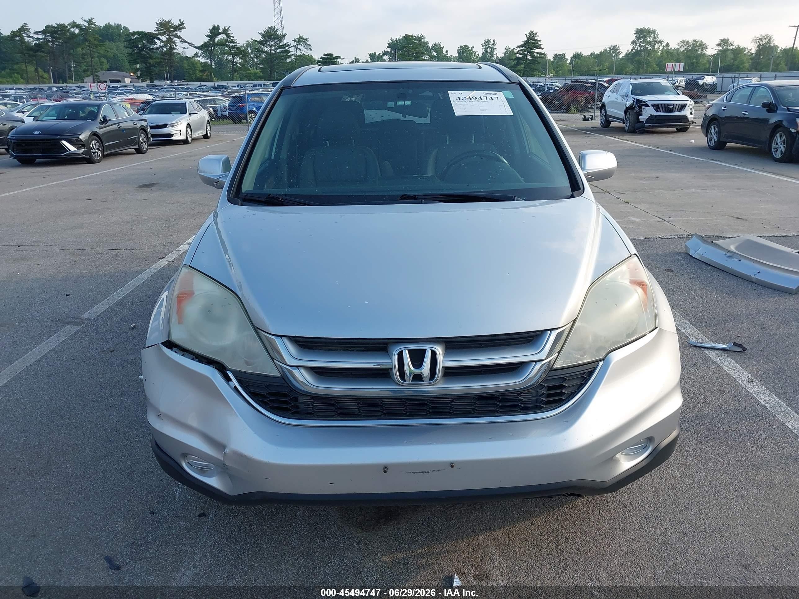 2010 Honda Cr-v Ex-l Серебряный vin: 5J6RE4H79AL102392