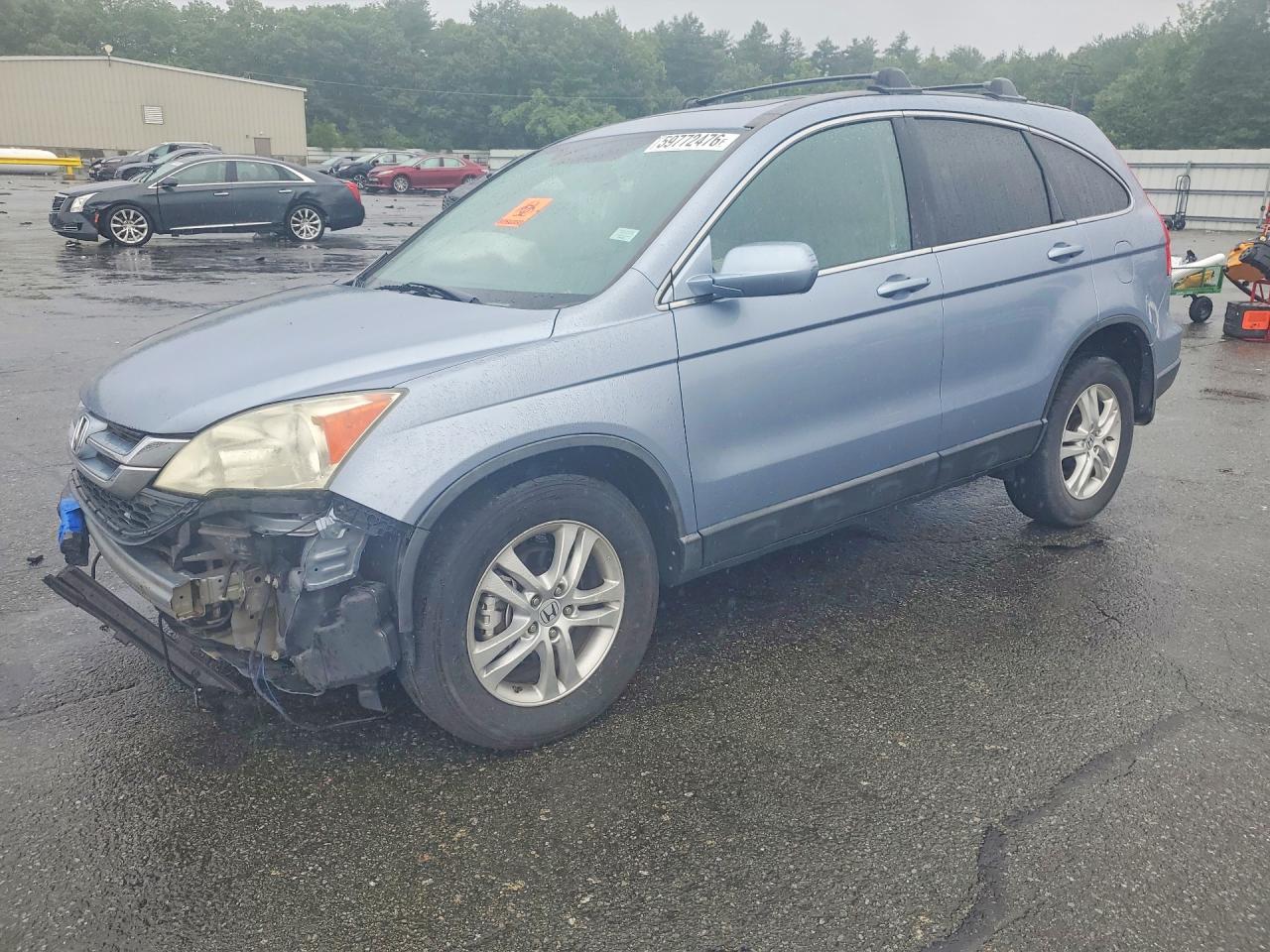 2010 Honda Cr-v Exl Blue vin: 5J6RE4H79AL102649