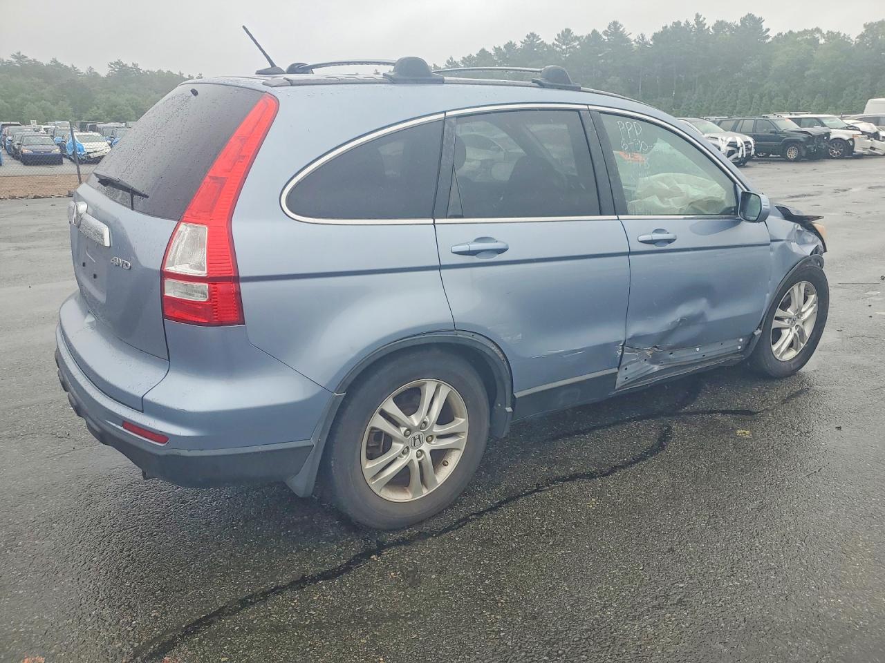 2010 Honda Cr-v Exl Blue vin: 5J6RE4H79AL102649