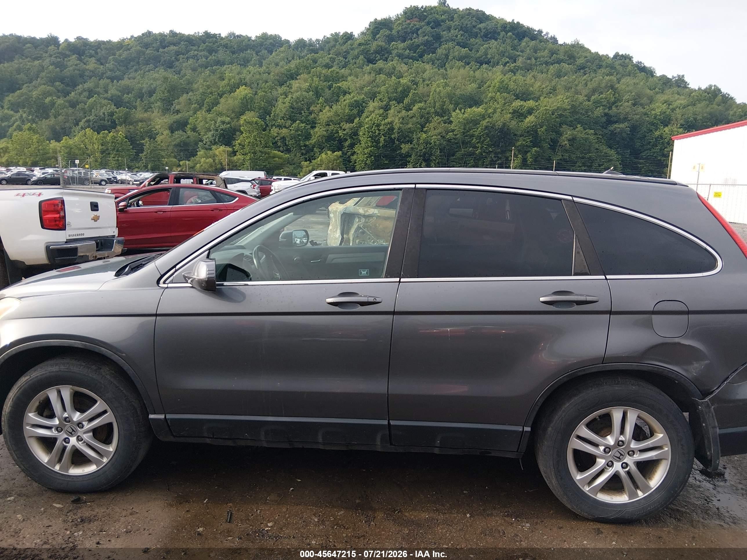 2011 Honda Cr-v Ex-l Gray vin: 5J6RE4H79BL009387