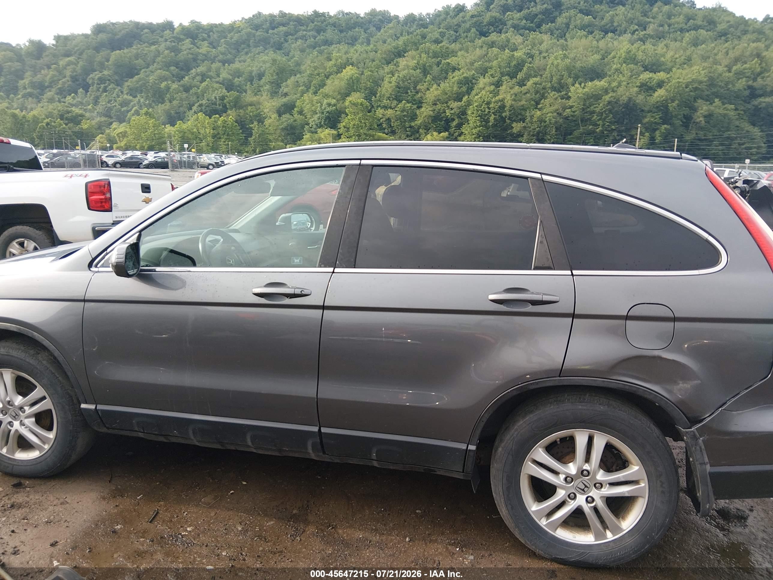 2011 Honda Cr-v Ex-l Gray vin: 5J6RE4H79BL009387