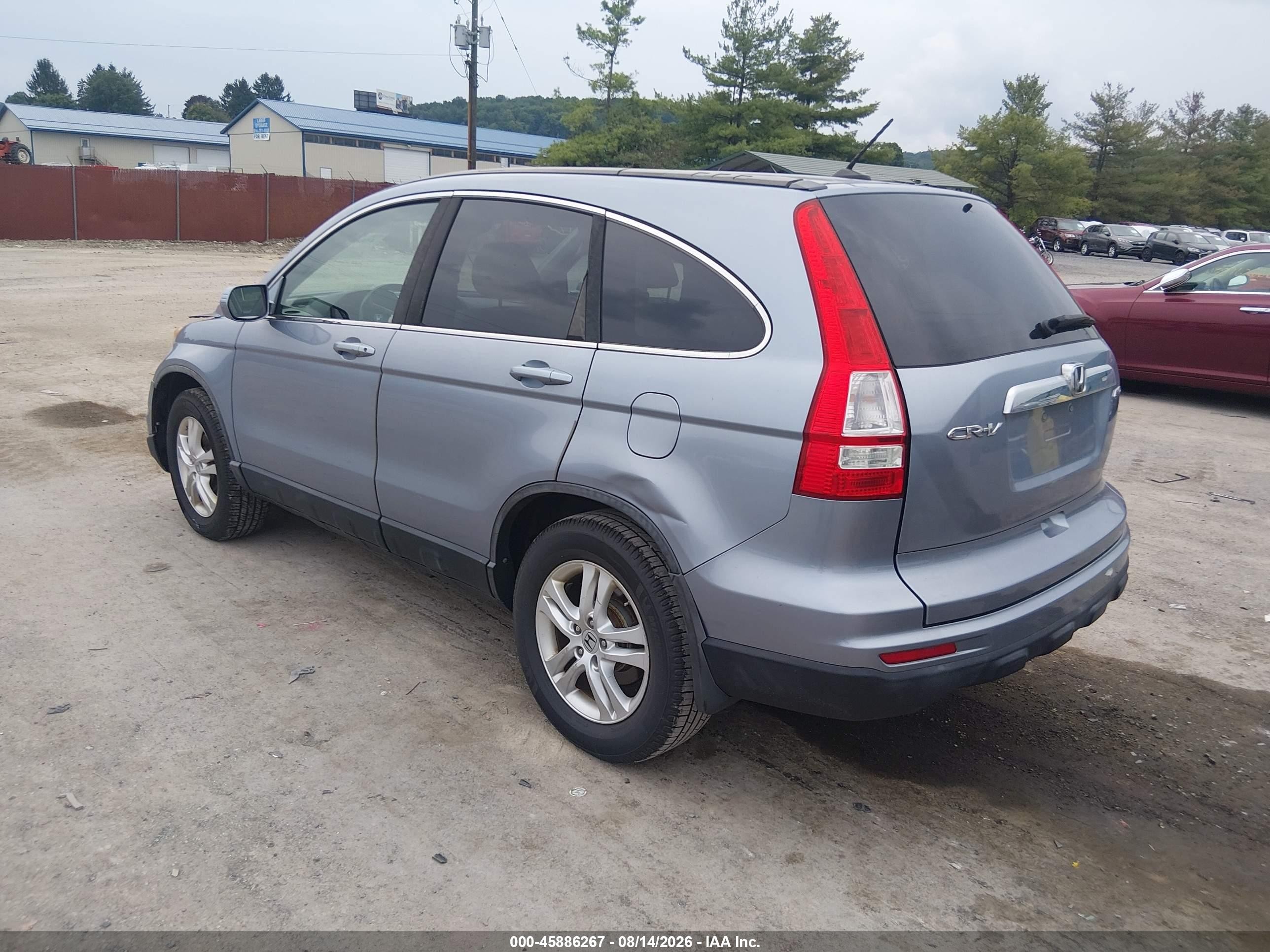 2011 Honda Cr-v Ex-l Light Blue vin: 5J6RE4H79BL017165