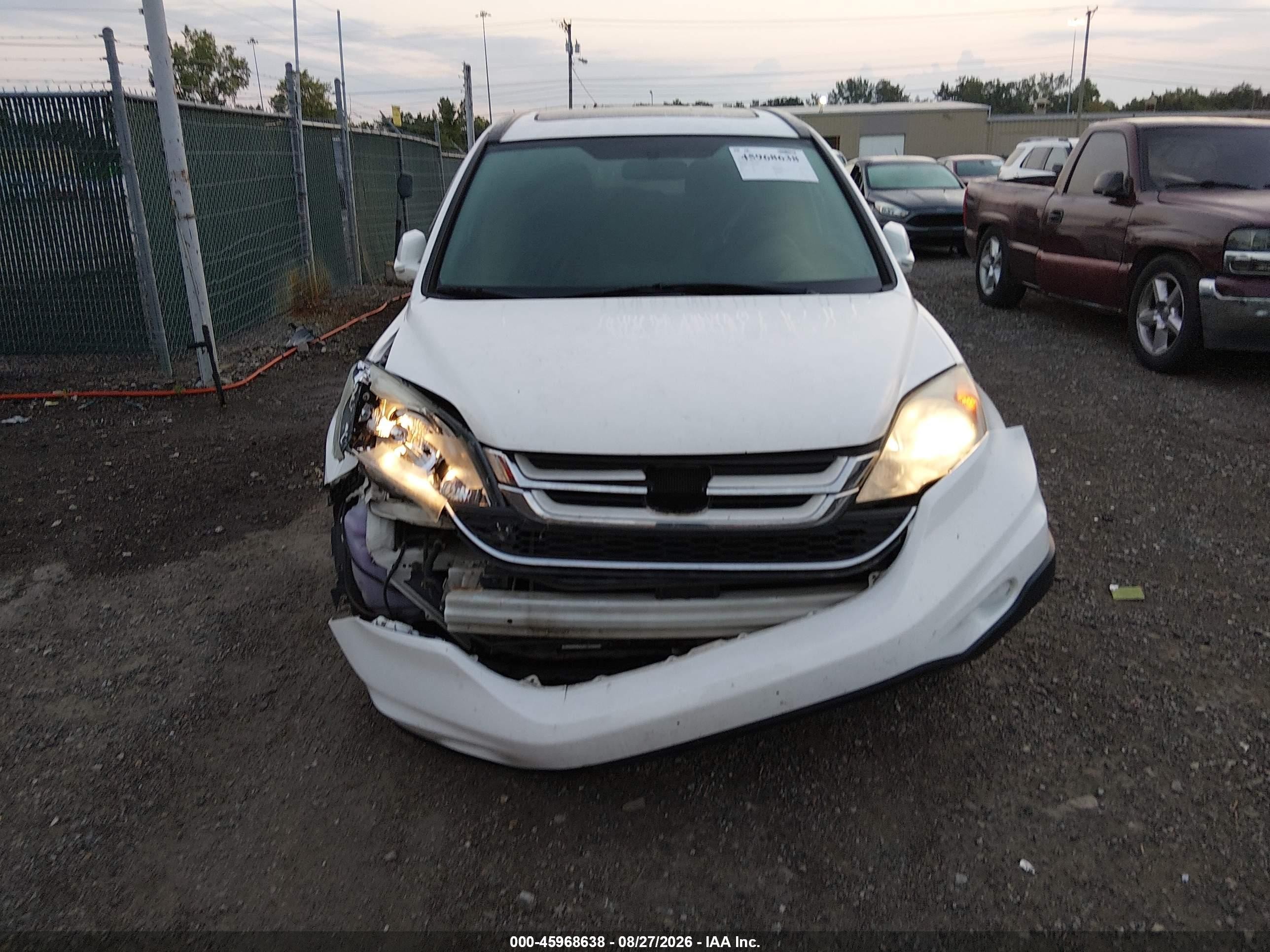 2011 Honda Cr-v Ex-l White vin: 5J6RE4H79BL044818
