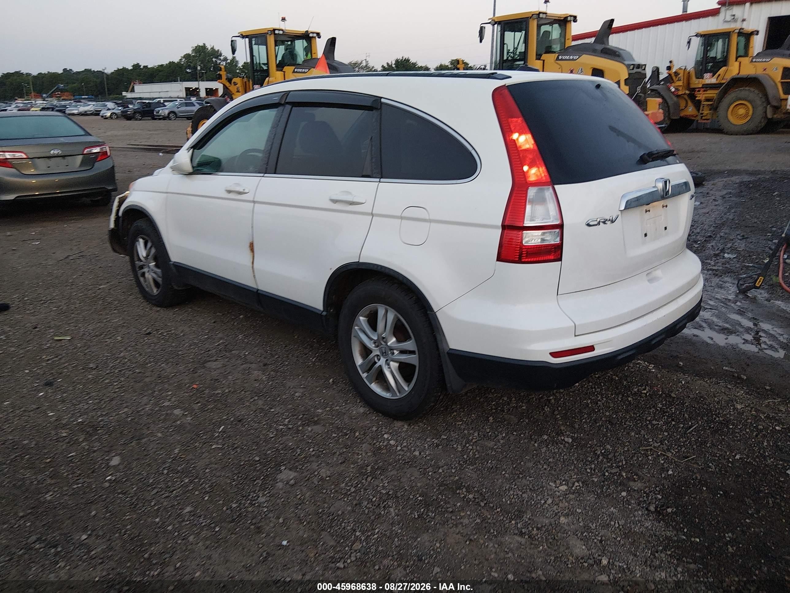 2011 Honda Cr-v Ex-l White vin: 5J6RE4H79BL044818