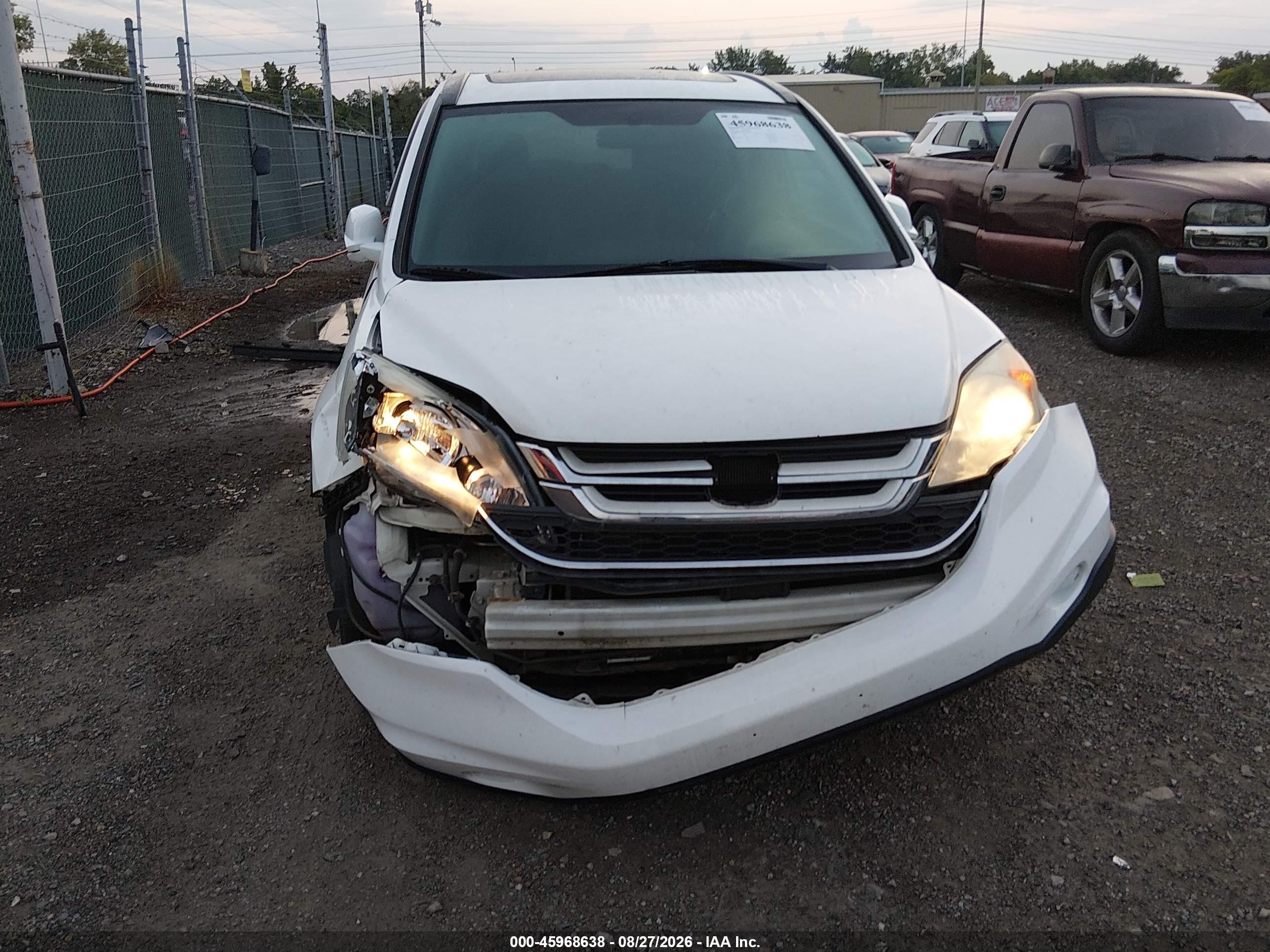 2011 Honda Cr-v Ex-l White vin: 5J6RE4H79BL044818