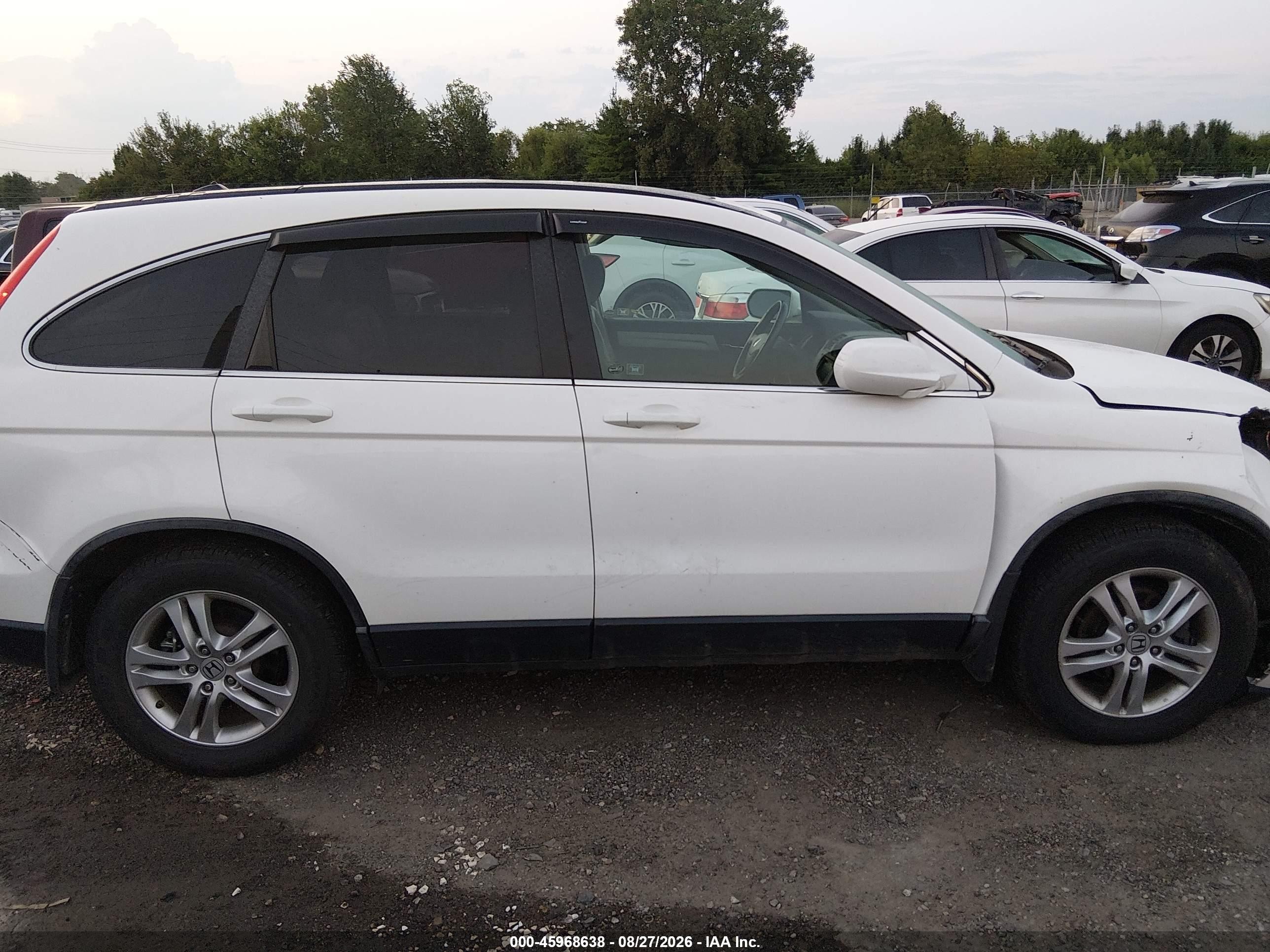 2011 Honda Cr-v Ex-l White vin: 5J6RE4H79BL044818
