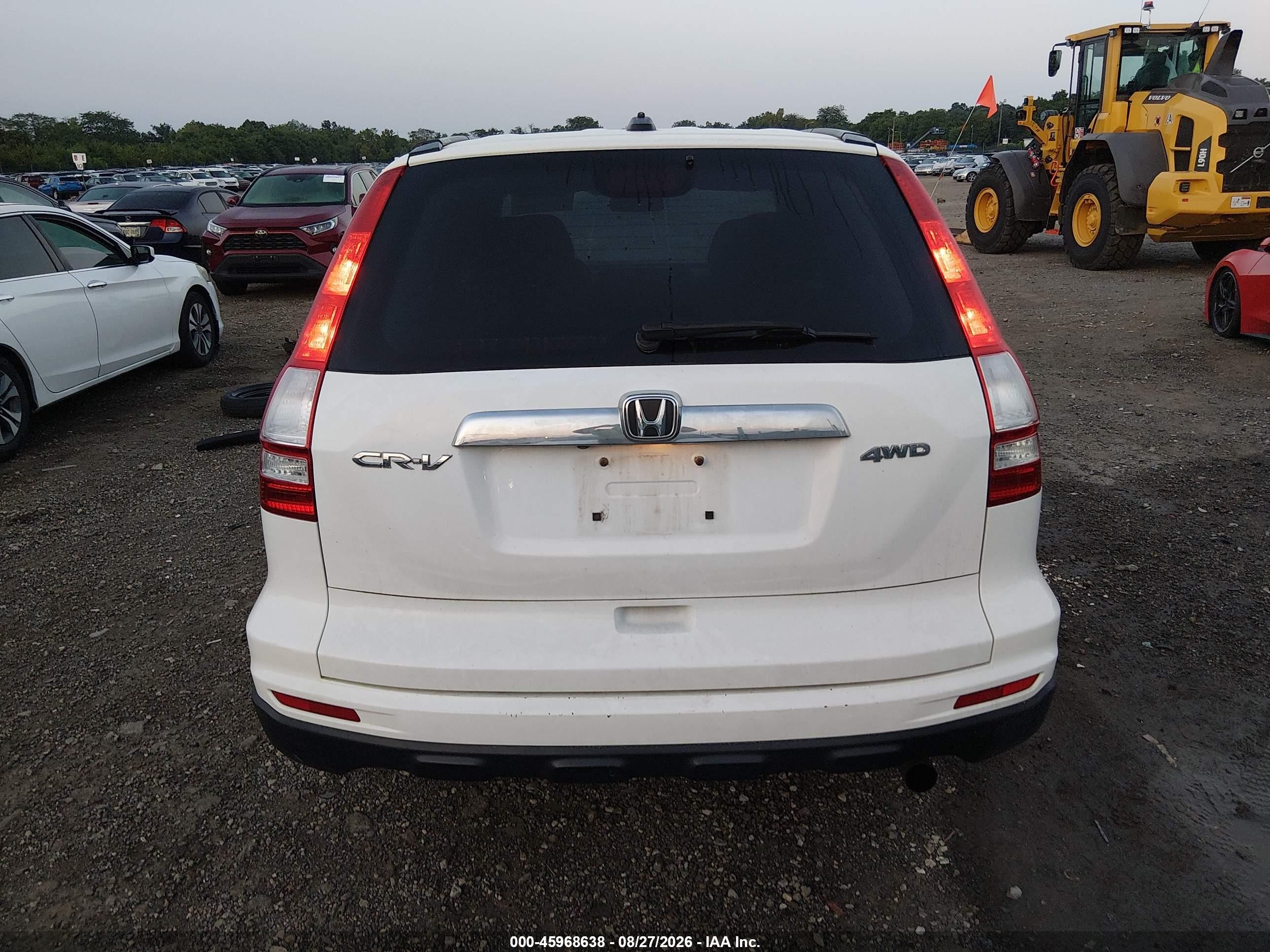 2011 Honda Cr-v Ex-l White vin: 5J6RE4H79BL044818